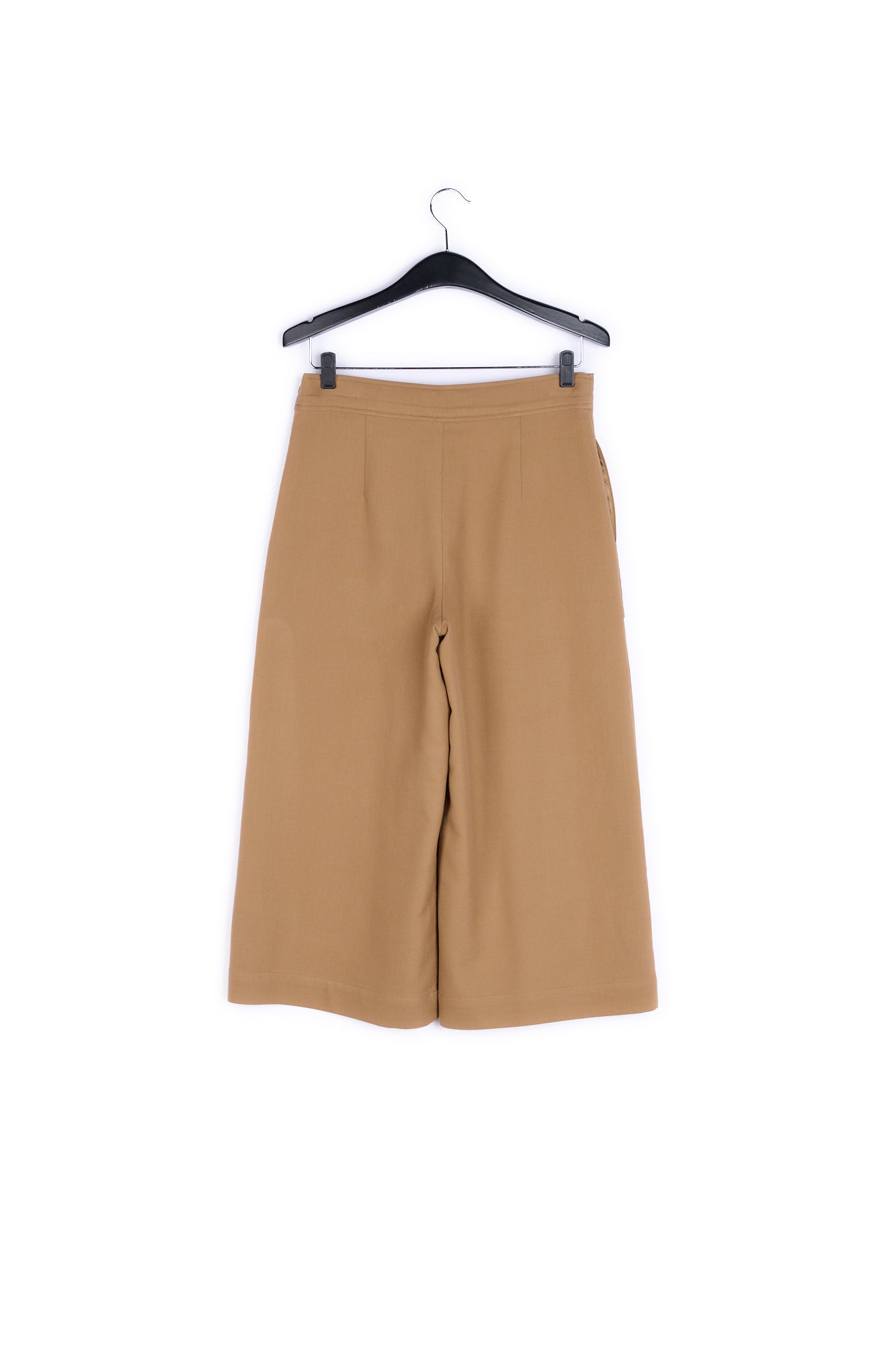 Brown cropped wide-leg pants RE—SSENTIEL | Essentiel second hand