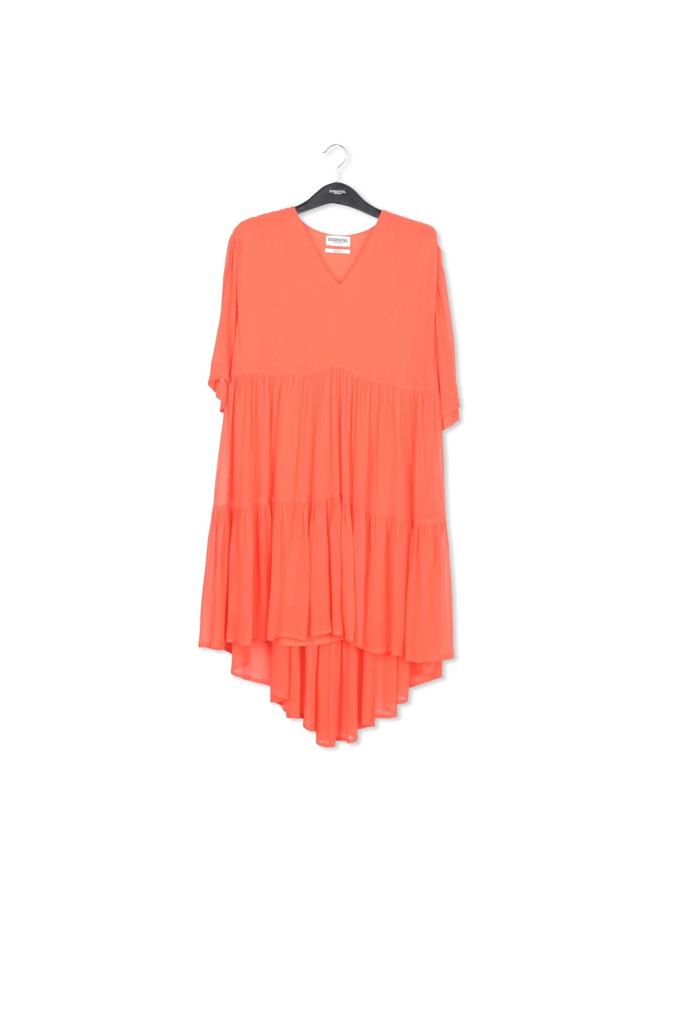 Orange tiered mini dress RE—SSENTIEL | Essentiel second hand