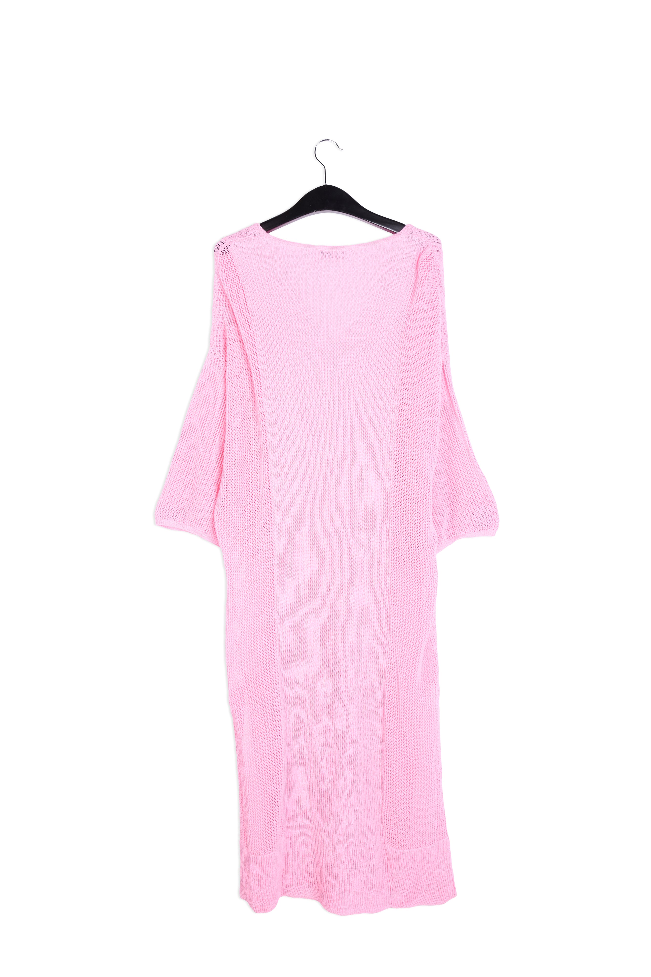 Light pink loose-fit knit kaftan dress RE—SSENTIEL | Essentiel second hand