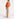 Caraco en coton popeline orange à volants Faume - seconde main