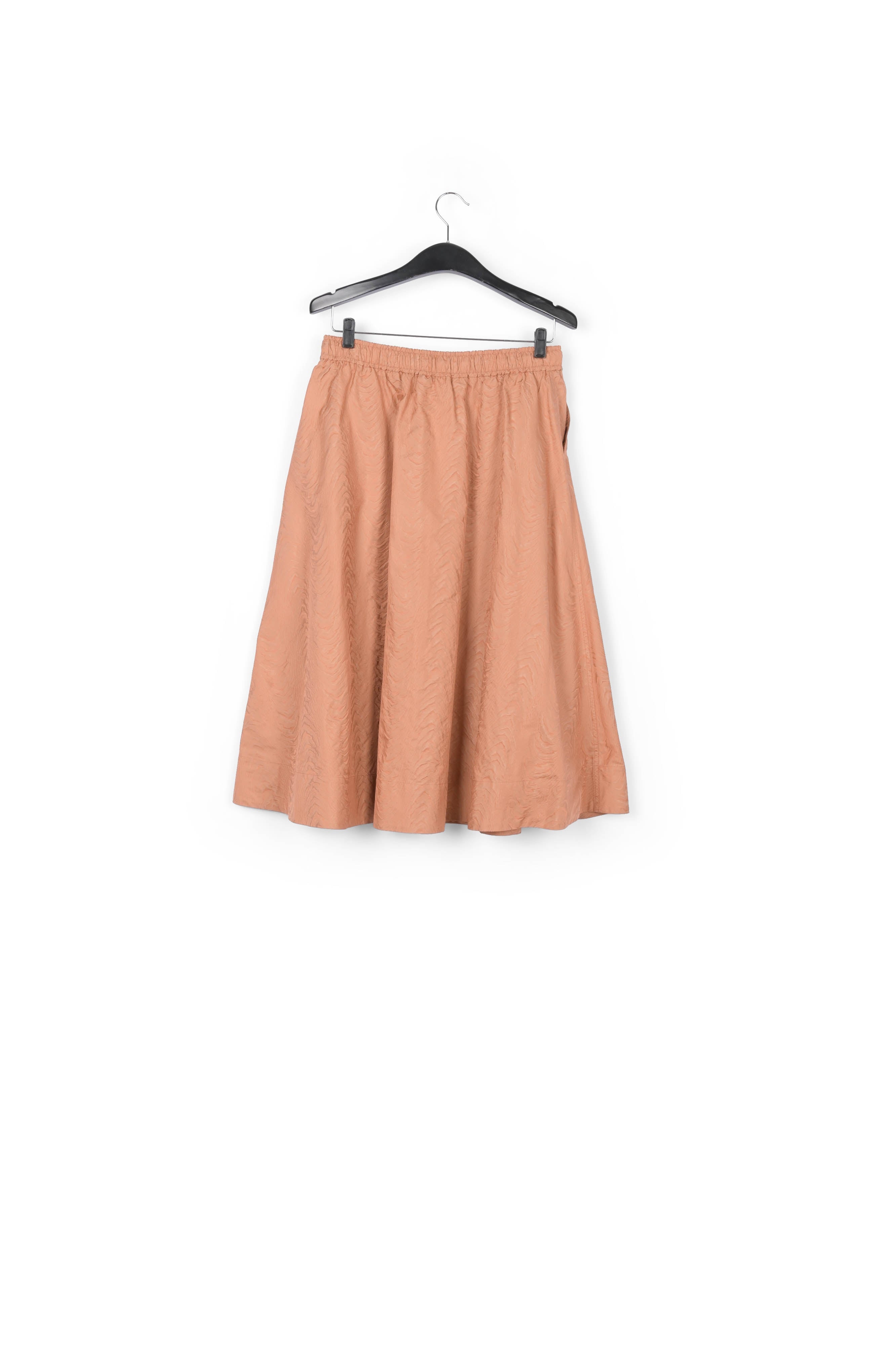 Bruine A-rok van jacquard RE—SSENTIEL | Essentiel second hand