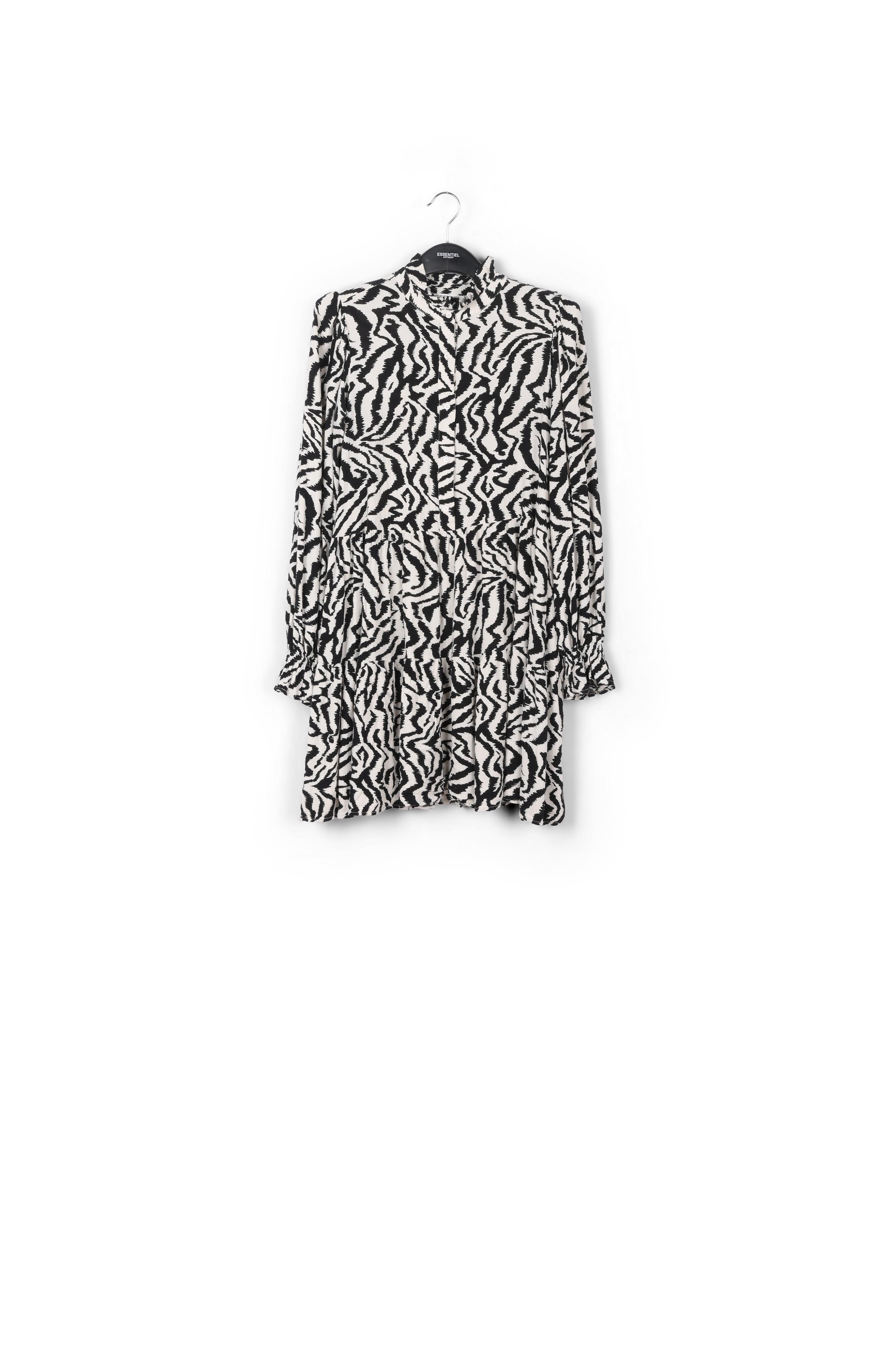 Mini robe trapèze aux imprimés léopard et pois RE—SSENTIEL | Essentiel second hand