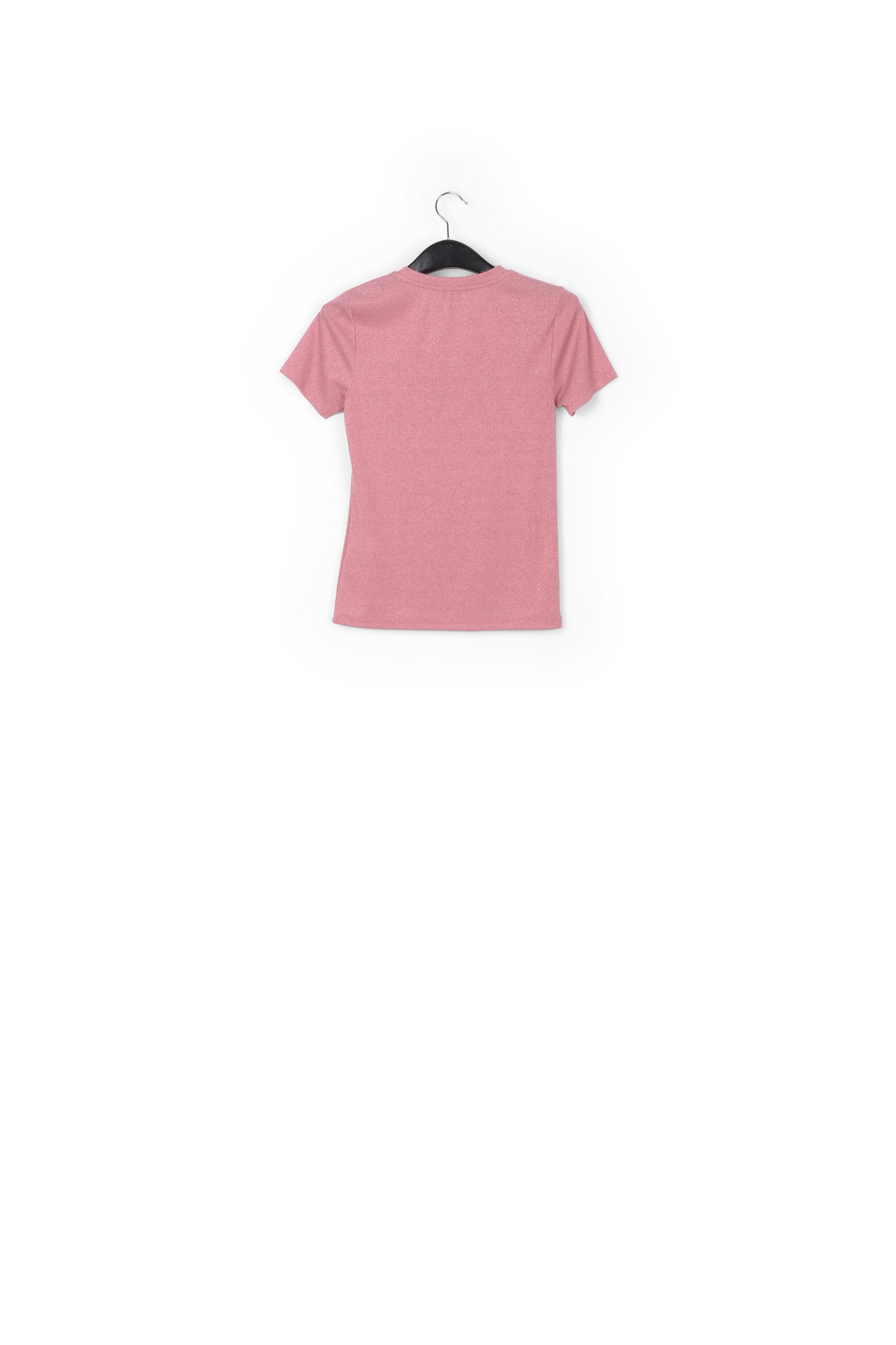 Pink lurex T-shirt RE—SSENTIEL | Essentiel second hand