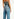 Jean boyfriend bleu à rivets Faume - seconde main
