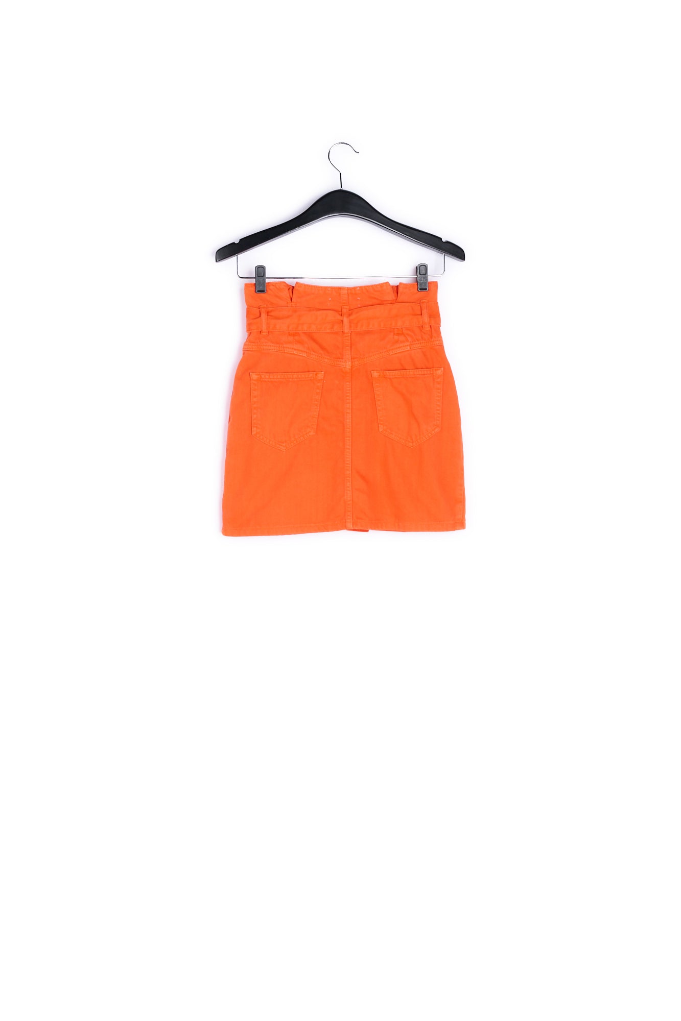 Orange high-waisted mini skirt RE—SSENTIEL | Essentiel second hand