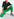 Green loose-fit denim pants Faume - seconde main