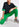 Groene jeansbroek met wijde snit Faume - seconde main