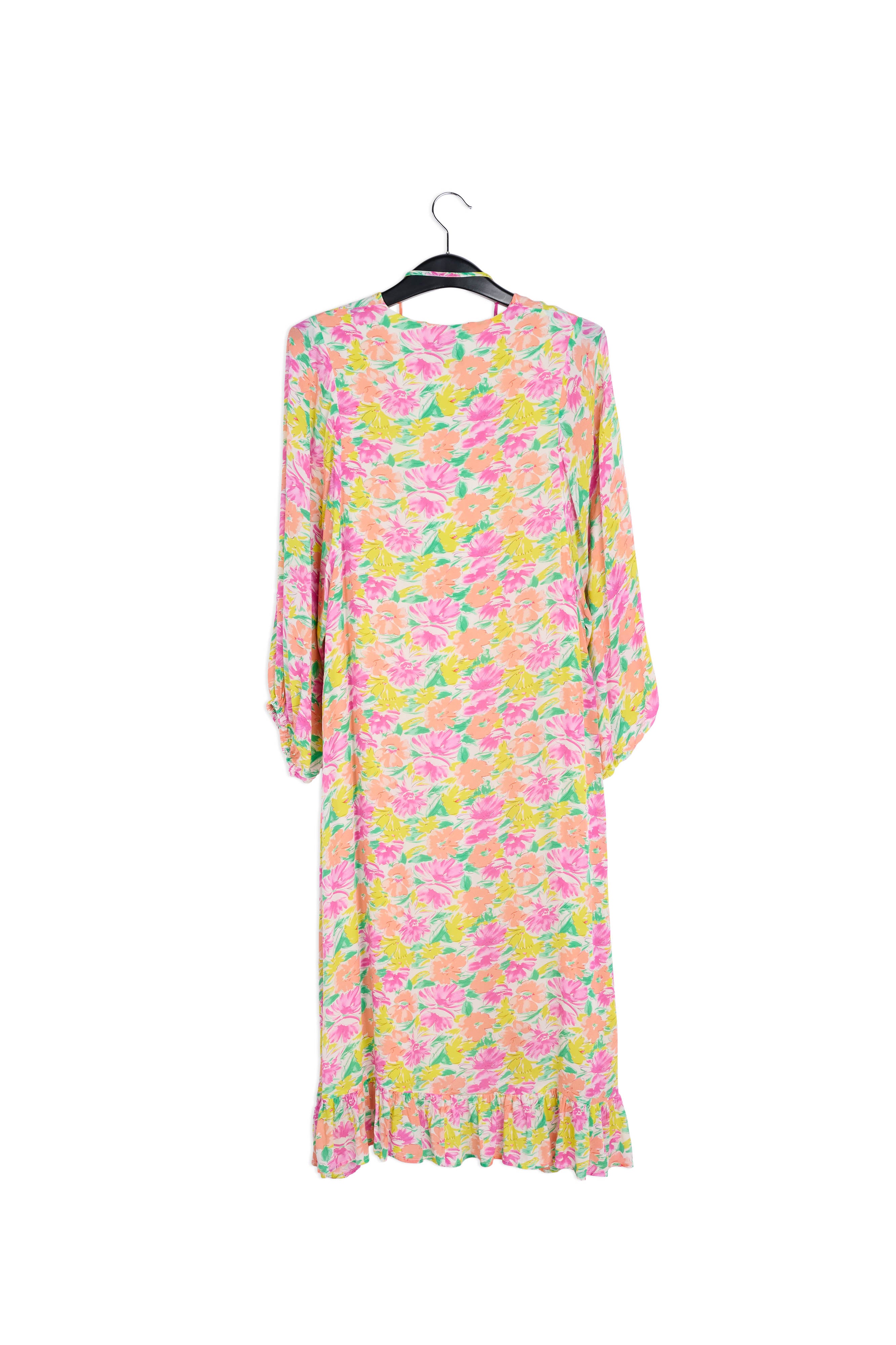 Groene midi-jurk met stippen RE—SSENTIEL | Essentiel second hand