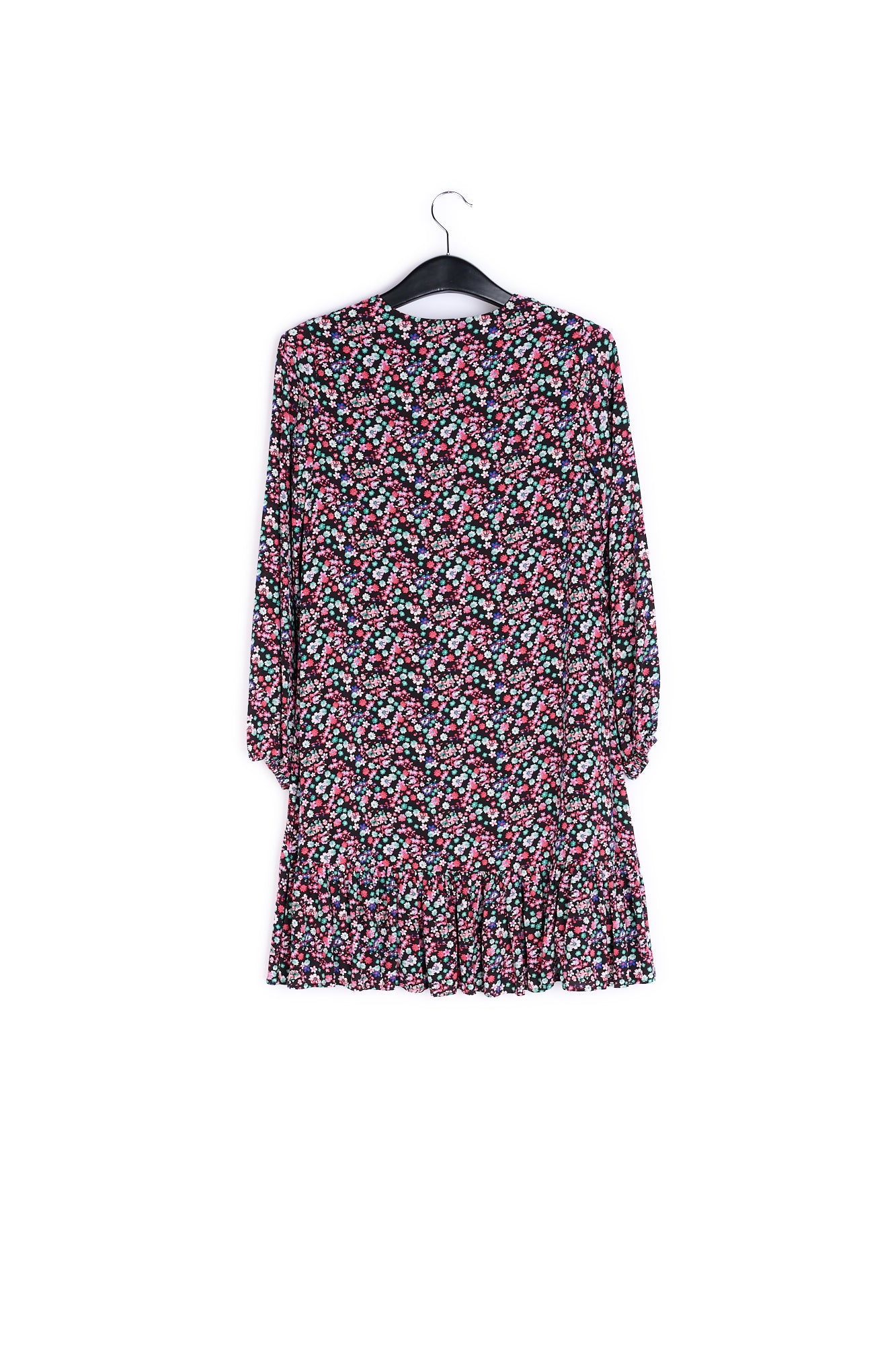 Mini robe noire à imprimé floral RE—SSENTIEL | Essentiel second hand