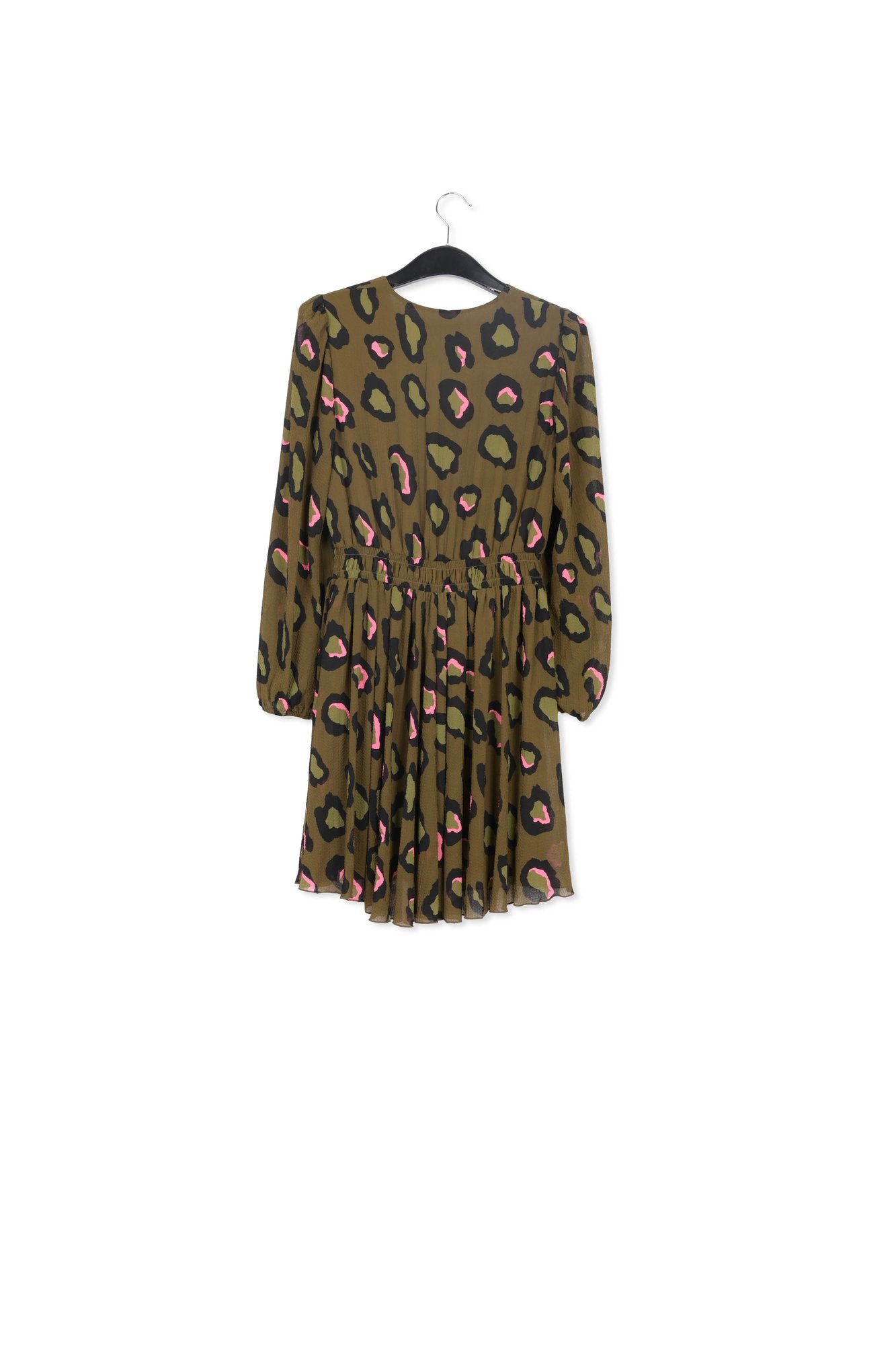 Mini-robe kaki à imprimé léopard RE—SSENTIEL | Essentiel second hand