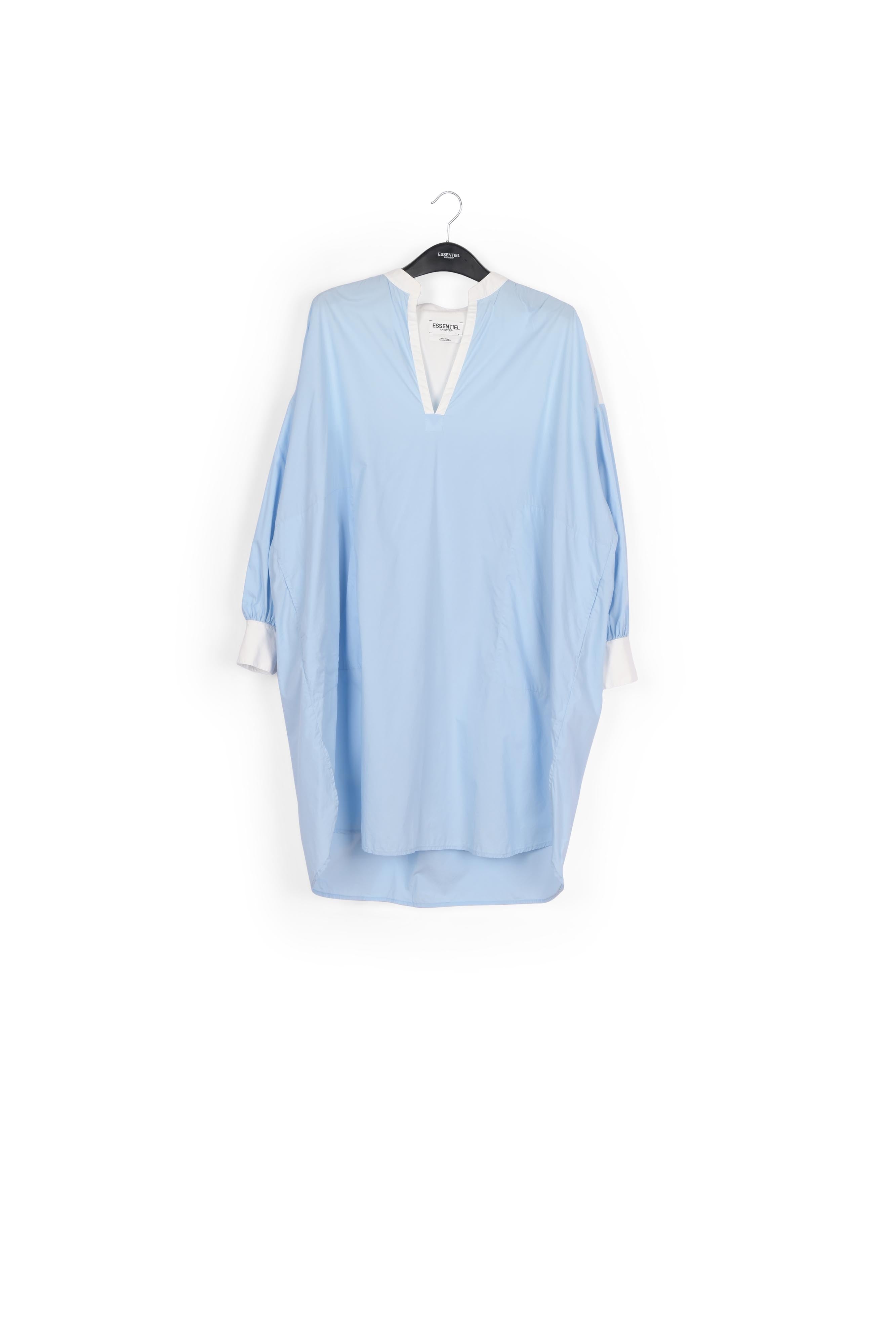 Oversized light blue cotton dress RE—SSENTIEL | Essentiel second hand