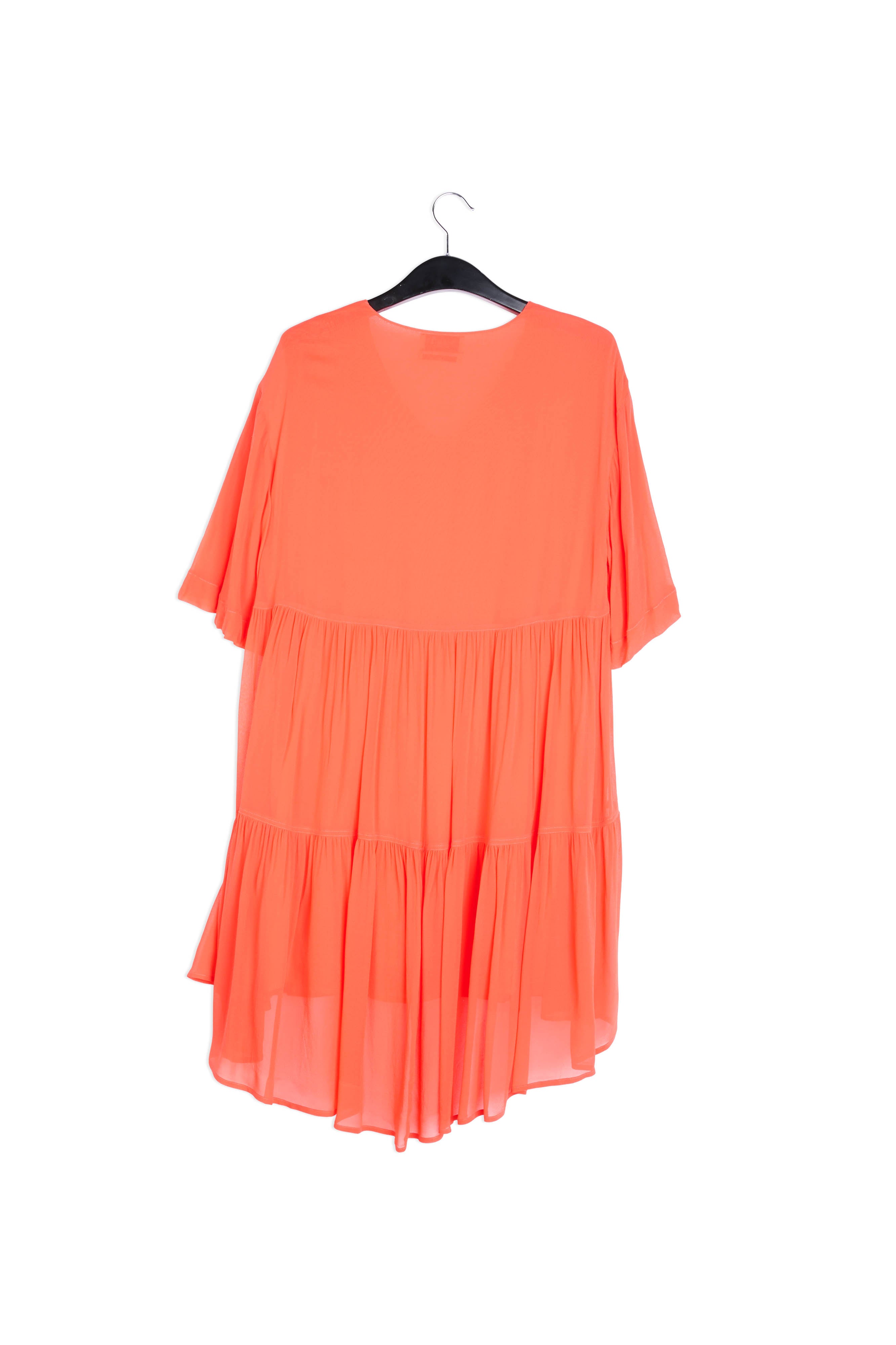 Orange tiered mini dress RE—SSENTIEL | Essentiel second hand