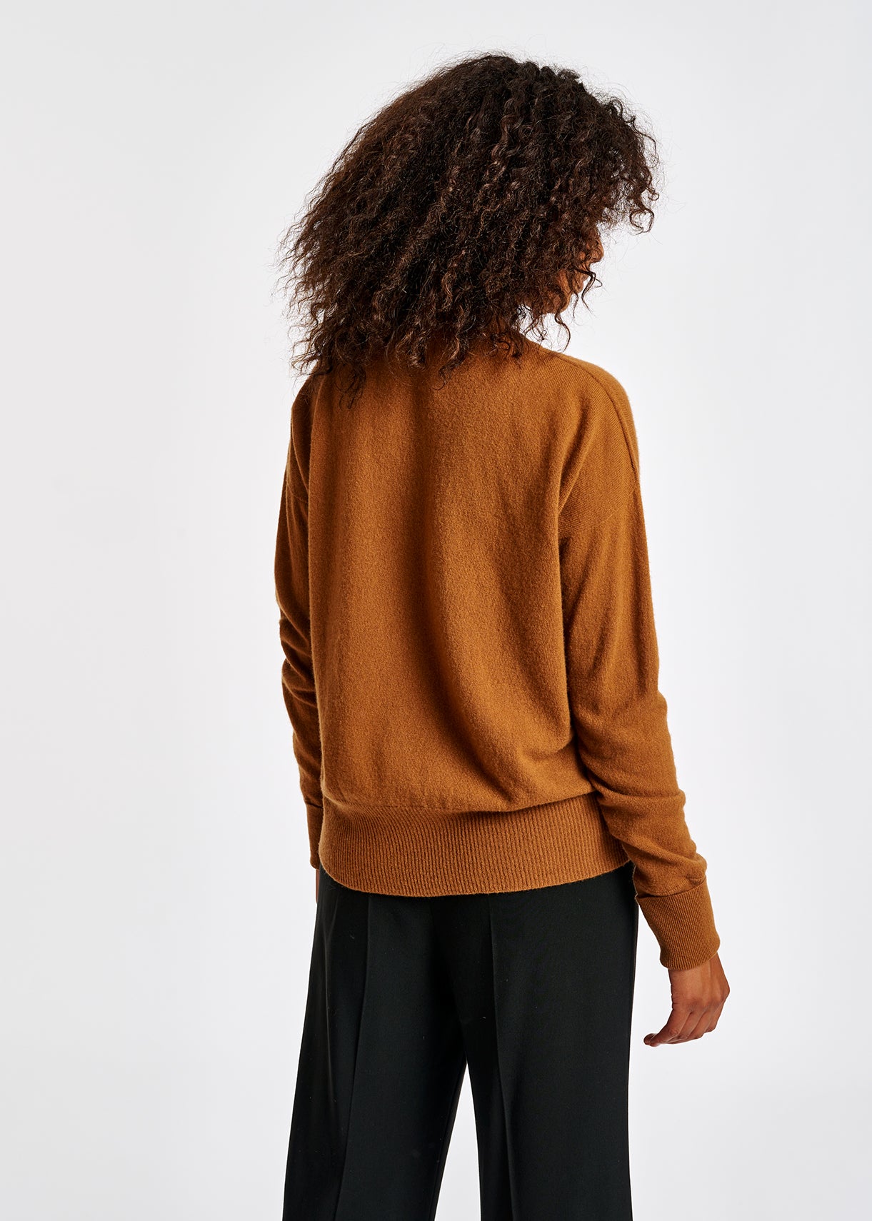 Camel merino wool blend sweater RE—SSENTIEL | Essentiel second hand