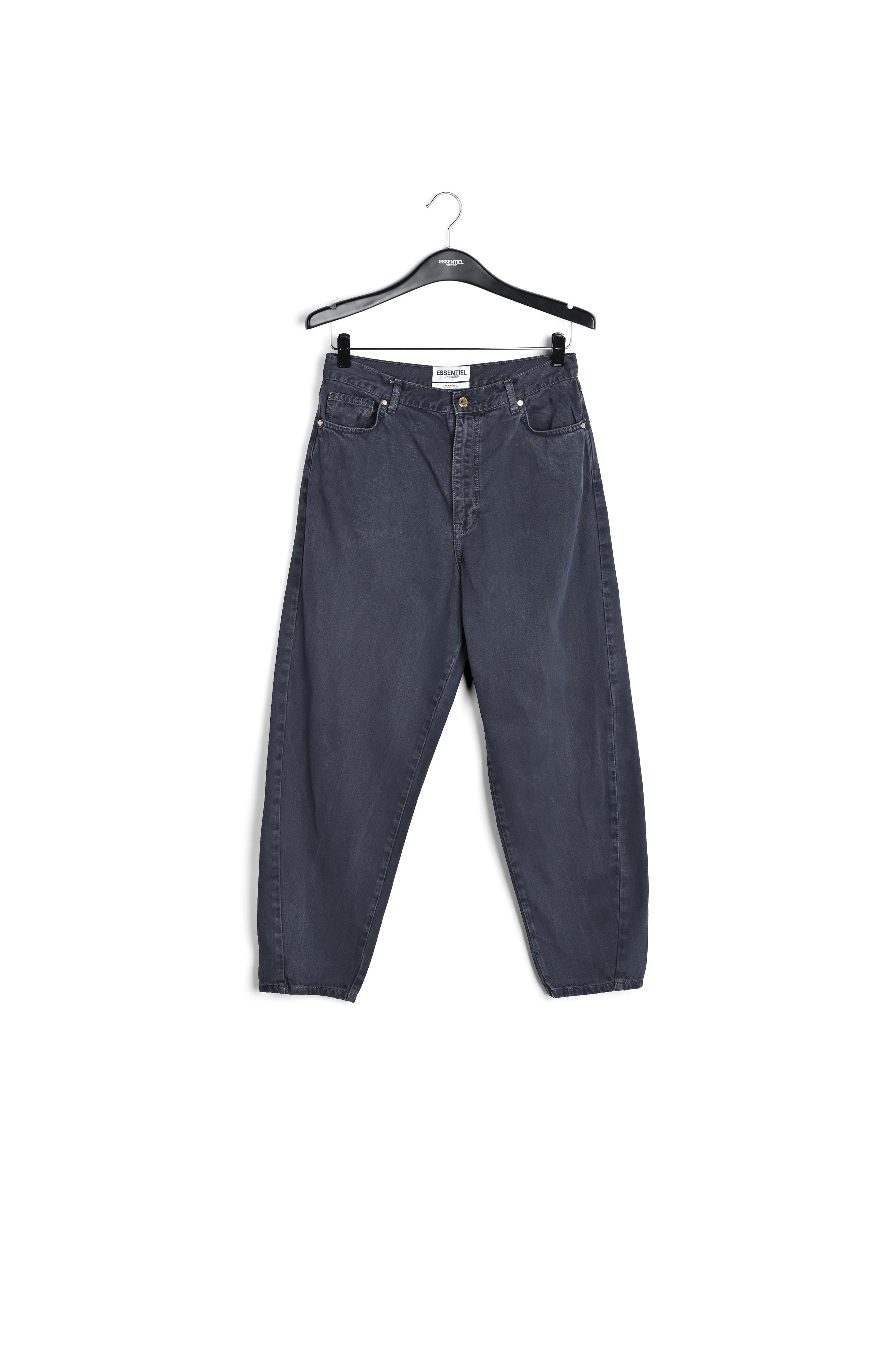 Zwarte wijde jeans met hoge taille RE—SSENTIEL | Essentiel second hand