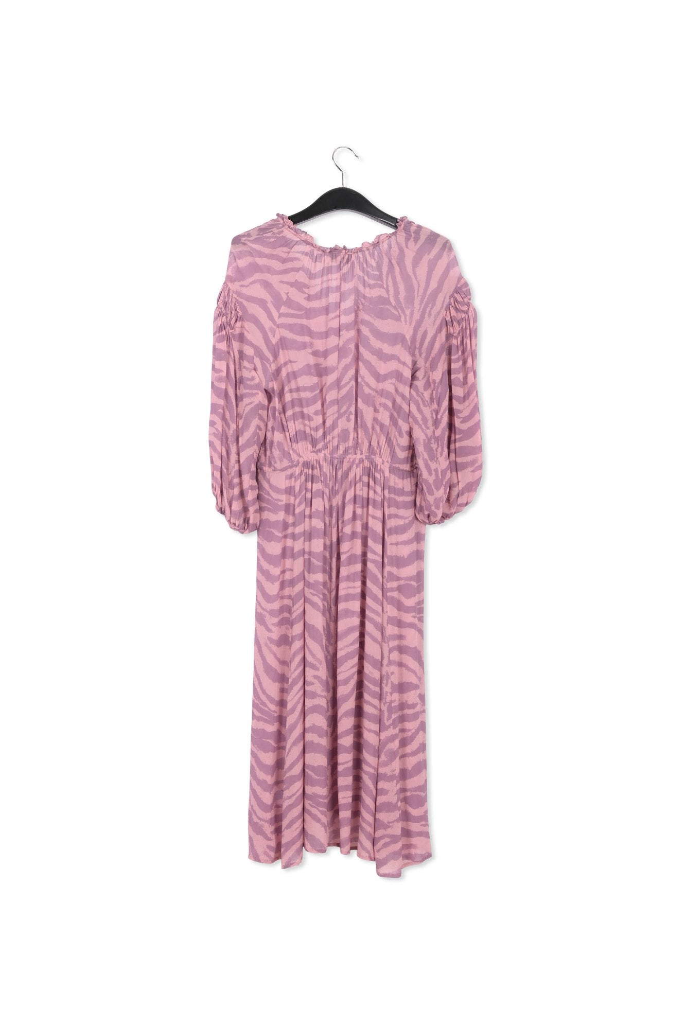 Maxi robe à  imprimé zèbre lilas RE—SSENTIEL | Essentiel second hand
