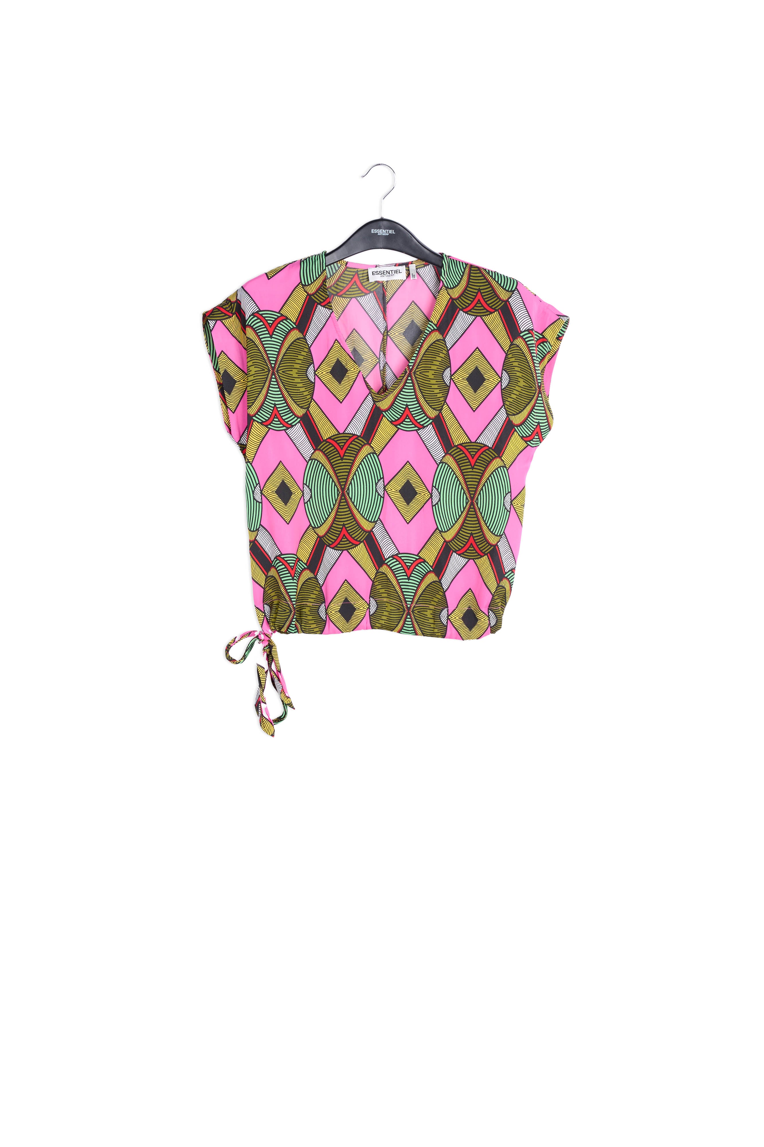 Multicolored graphic-print top RE—SSENTIEL | Essentiel second hand