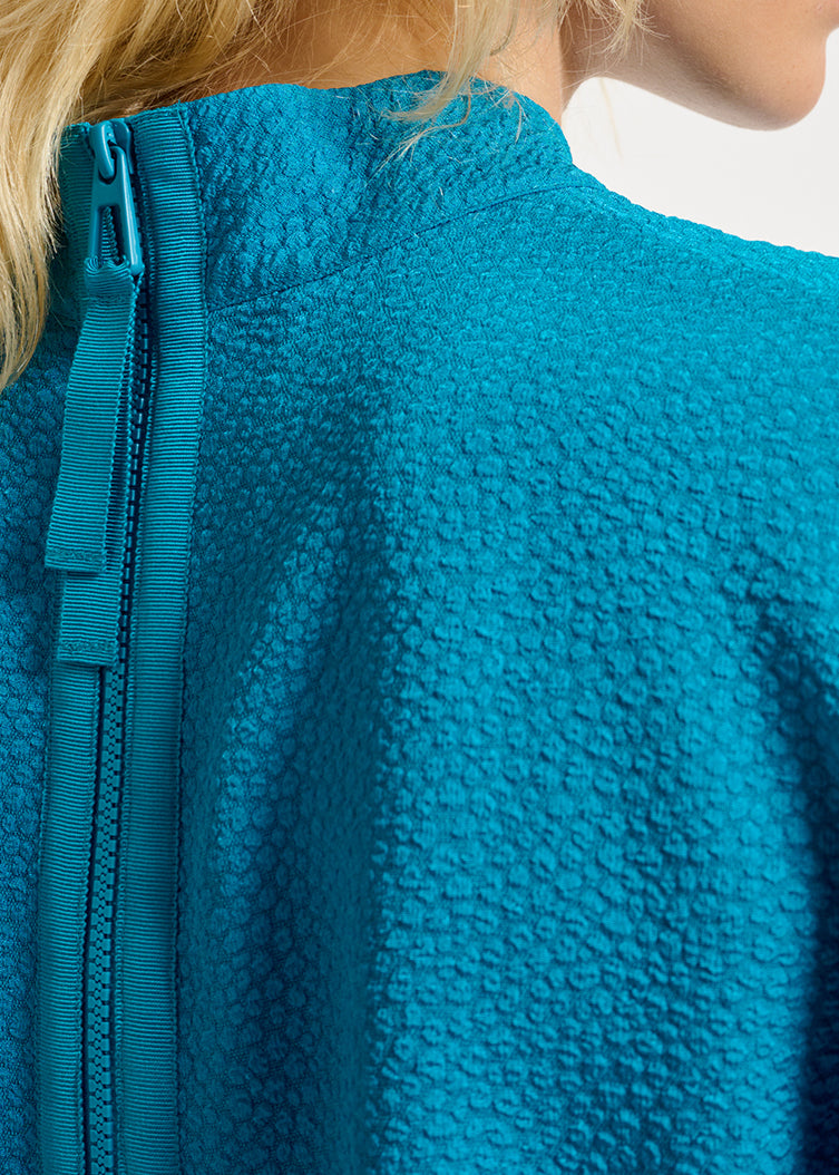 Blue top with puffed sleeves RE—SSENTIEL | Essentiel second hand