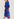 Blue floral and polka dot silk midi dress Faume - seconde main