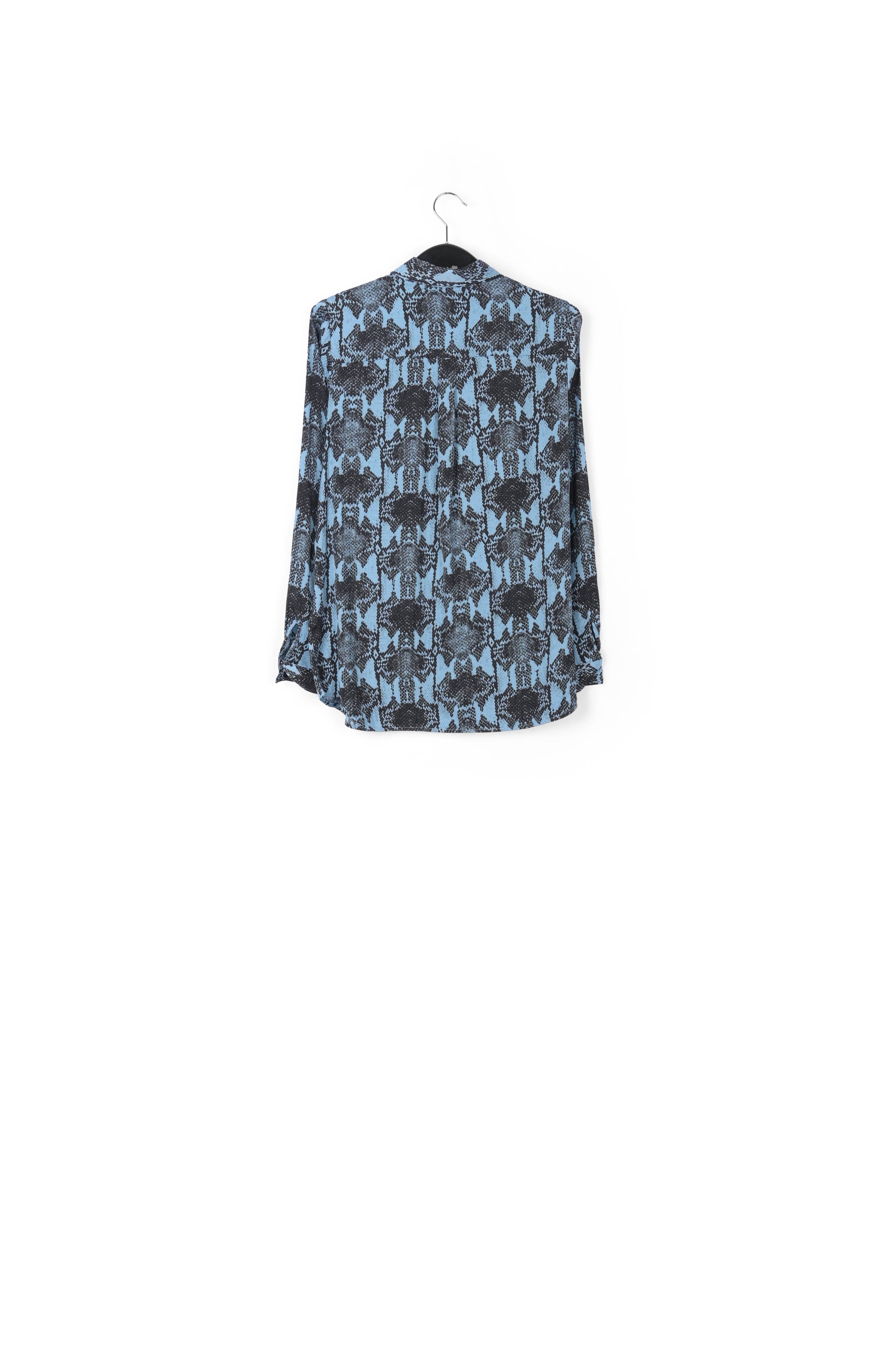 Blue shirt with snake print RE—SSENTIEL | Essentiel second hand