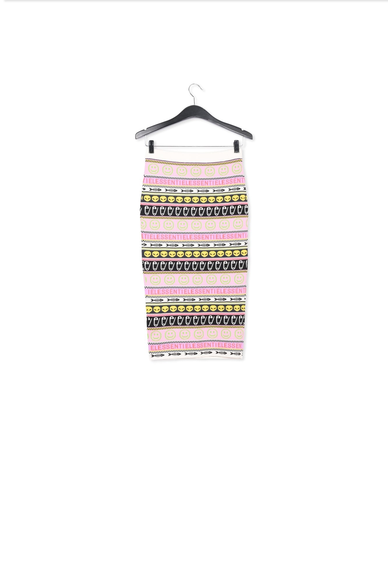 Multicolor jacquard-knitted midi skirt RE—SSENTIEL | Essentiel second hand