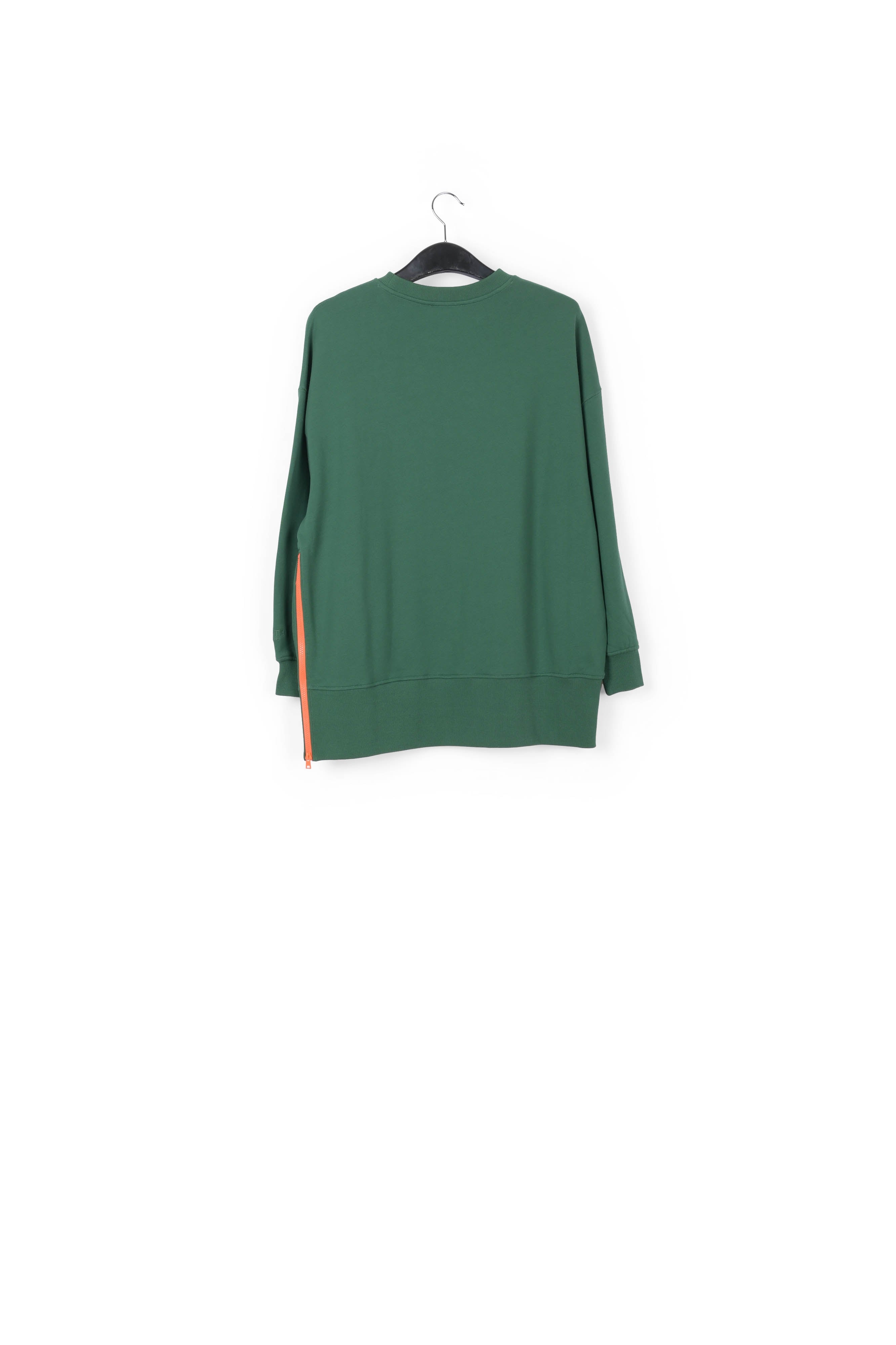 Sweat boxy en coton bio vert foncé RE—SSENTIEL | Essentiel second hand