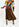 Bruine schuin gesneden midirok Faume - seconde main