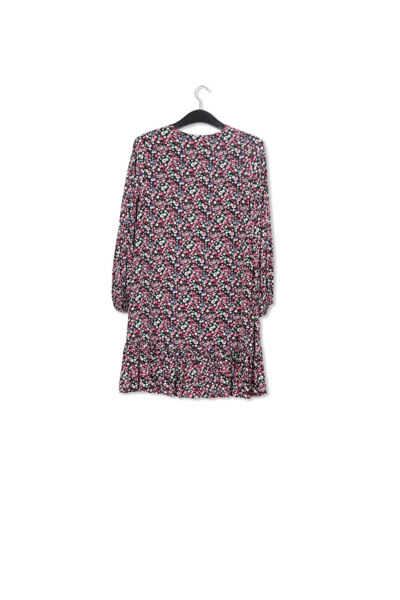 Mini robe noire à imprimé floral RE—SSENTIEL | Essentiel second hand