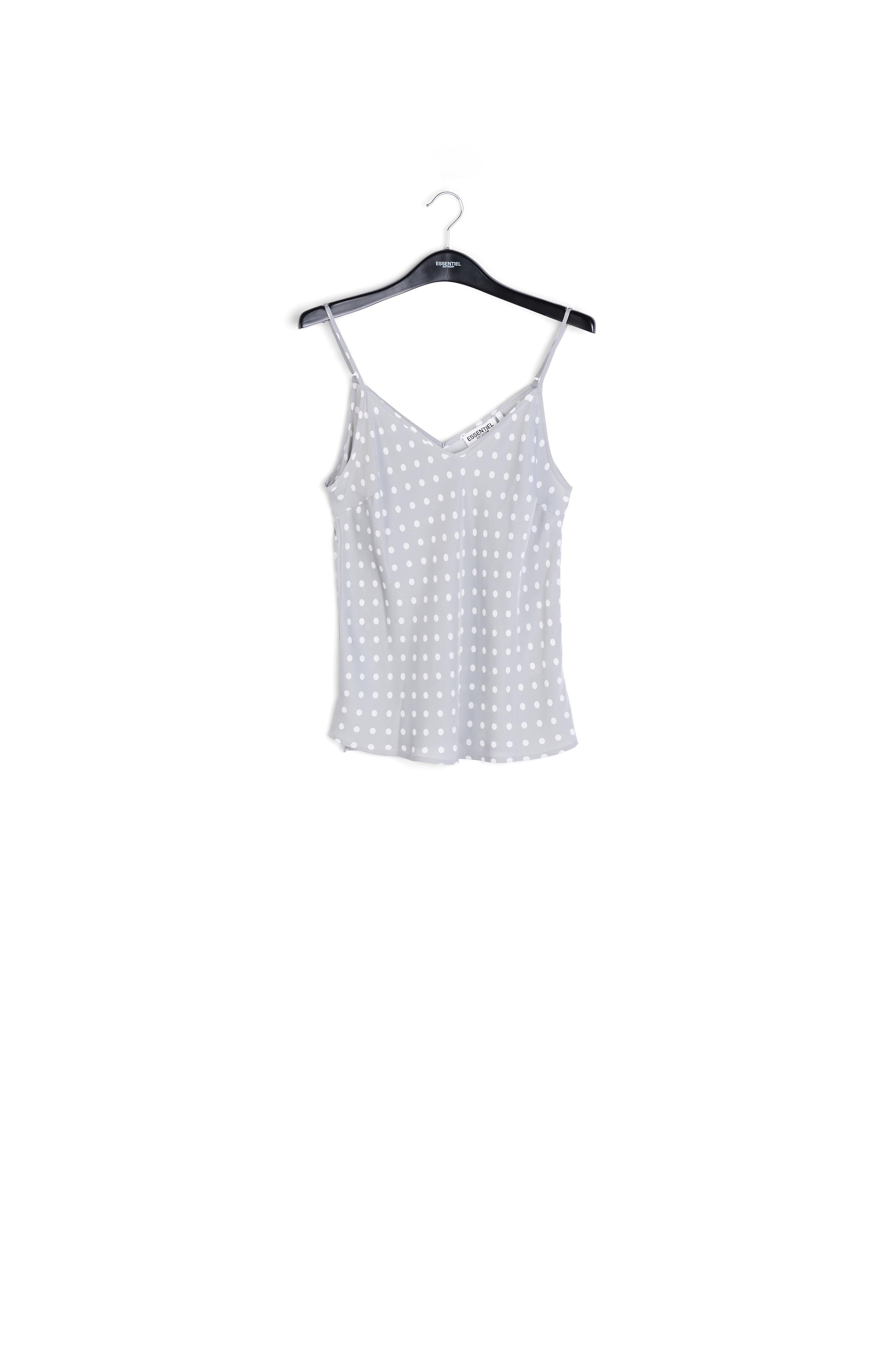 Grey polka dot camisole RE—SSENTIEL | Essentiel second hand