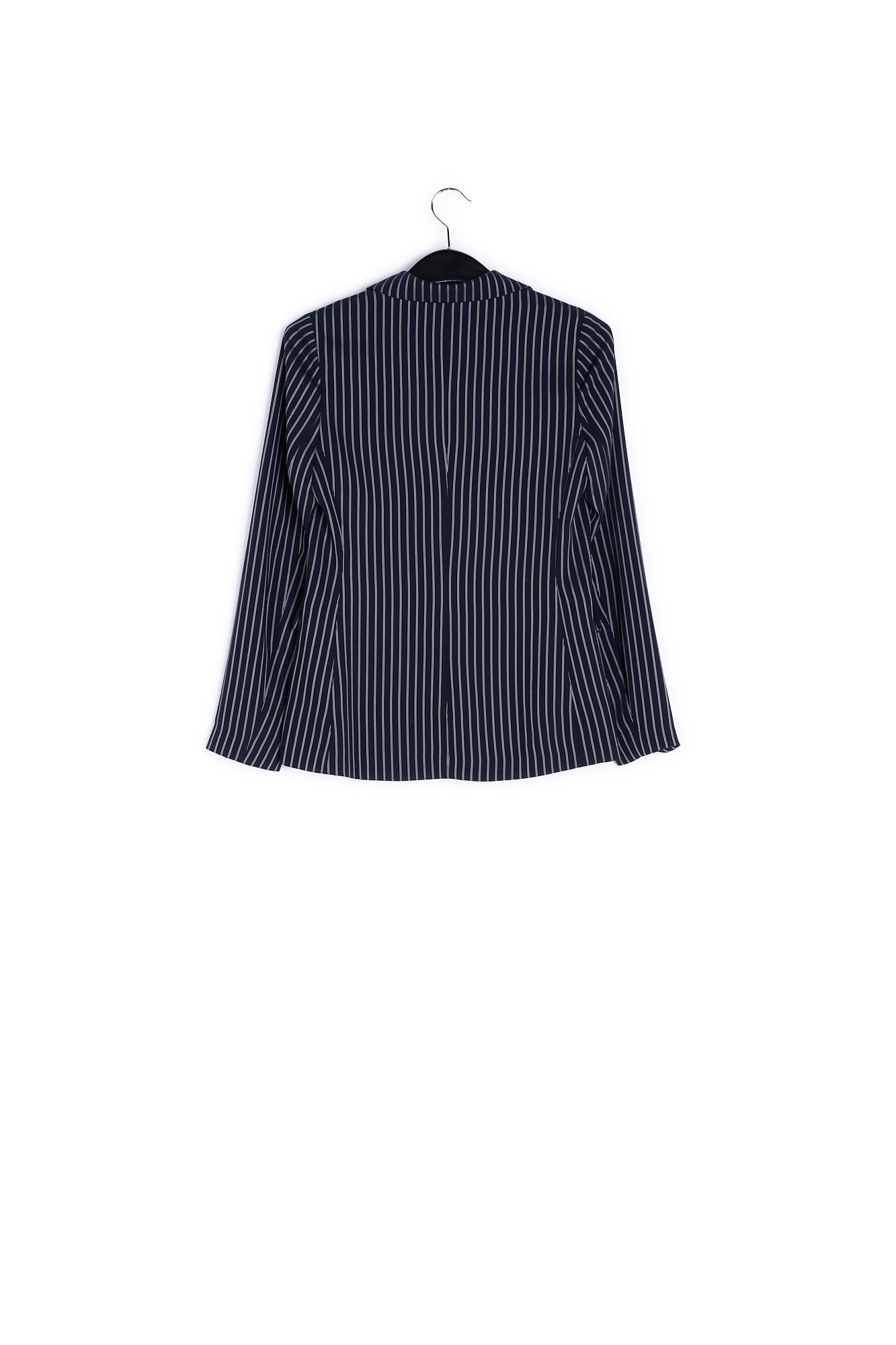 Dark blue cardigan with off-white pinstripes RE—SSENTIEL | Essentiel second hand