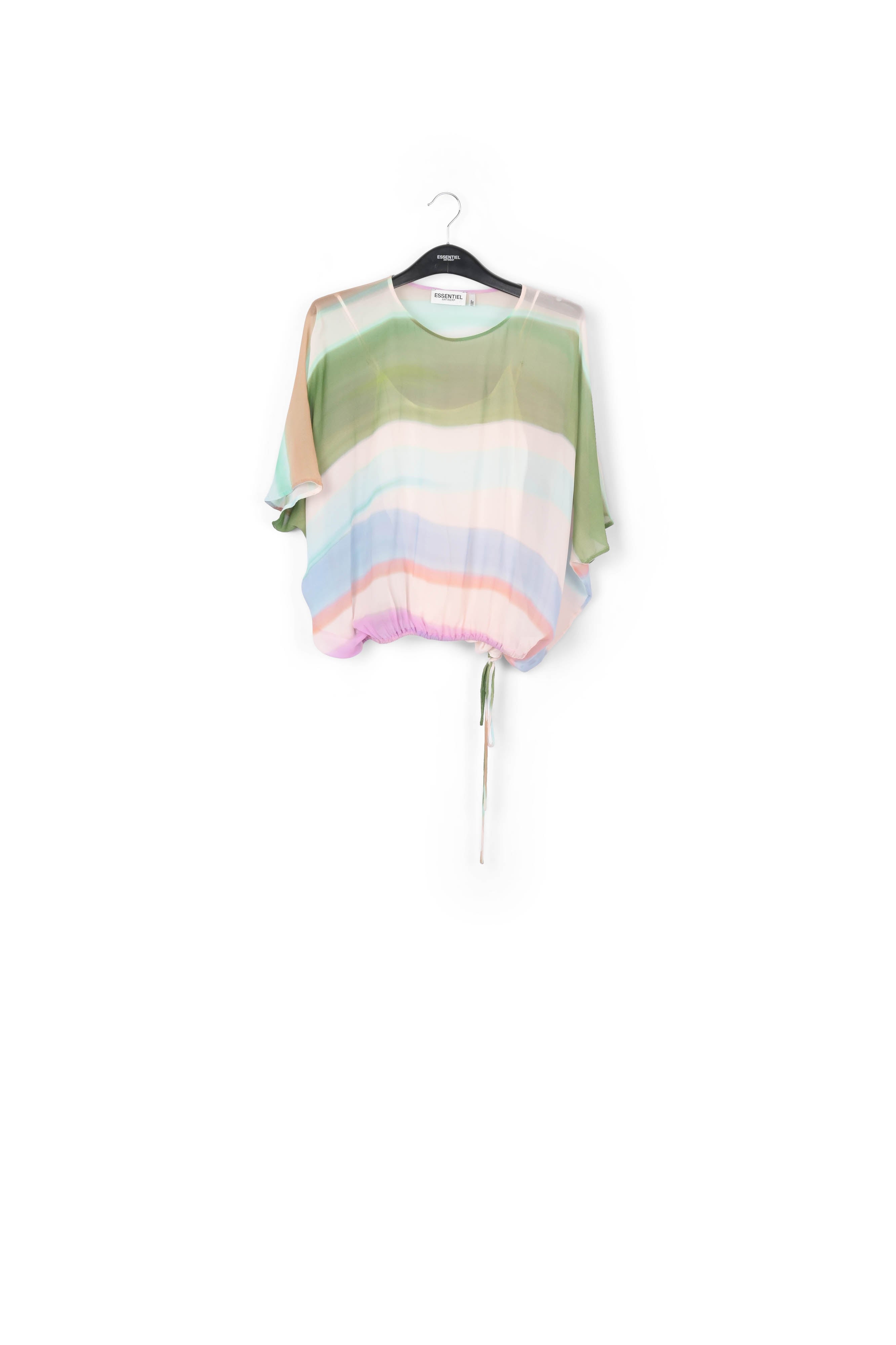 Multicolor voluminous sheer top RE—SSENTIEL | Essentiel second hand