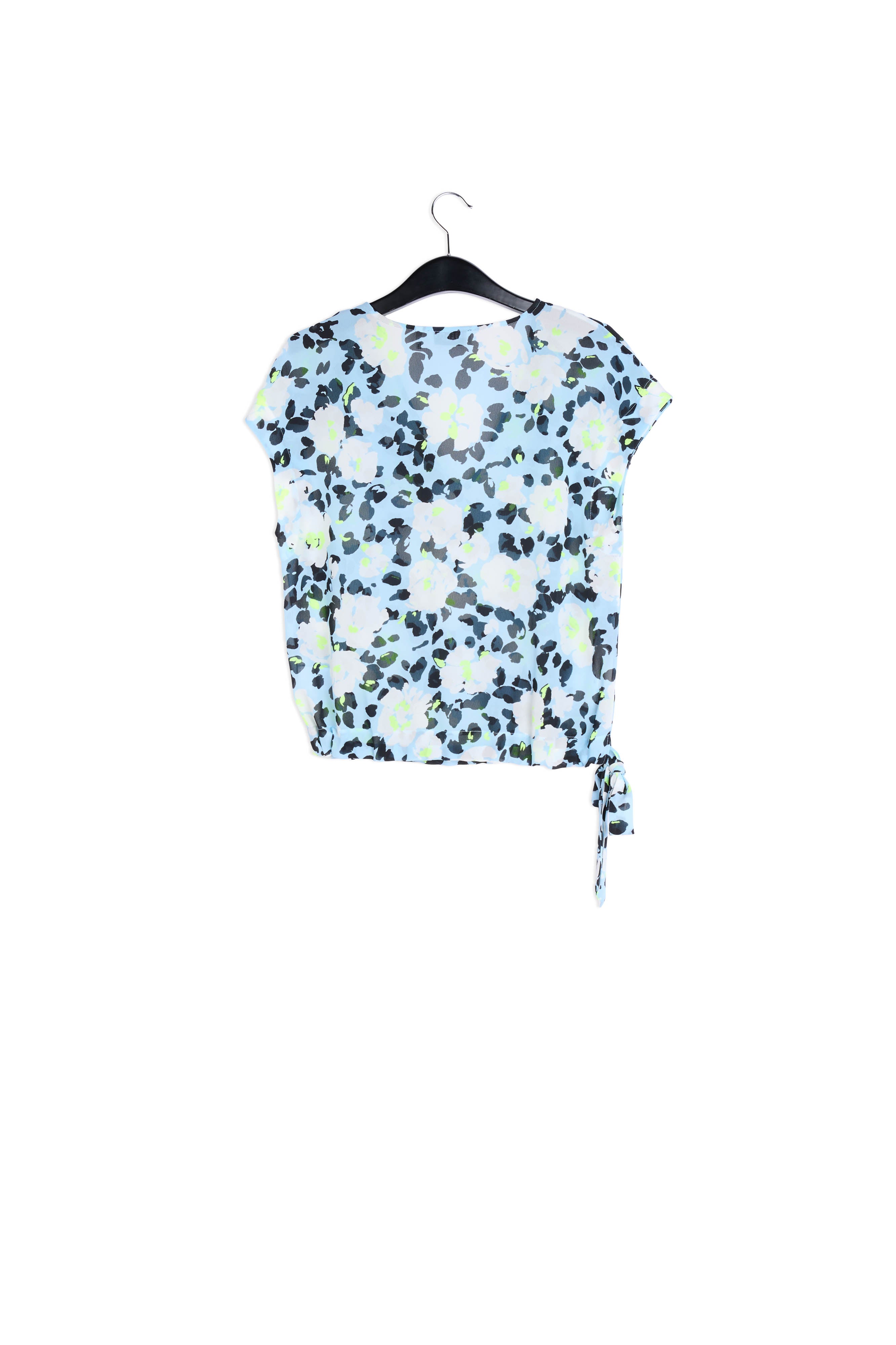 Light blue floral-print top RE—SSENTIEL | Essentiel second hand