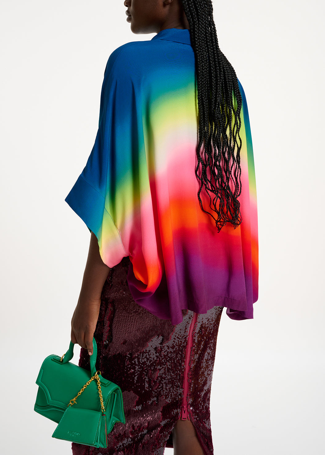 Chemise oversize à  dégradé multicolore RE—SSENTIEL | Essentiel second hand