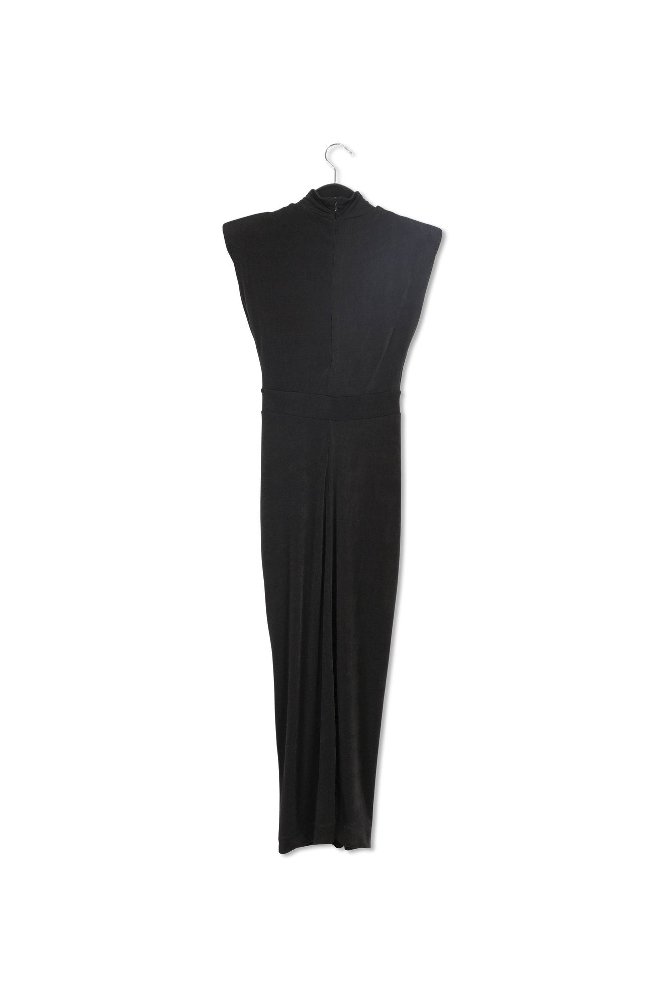 Robe midi en jersey noir RE—SSENTIEL | Essentiel second hand