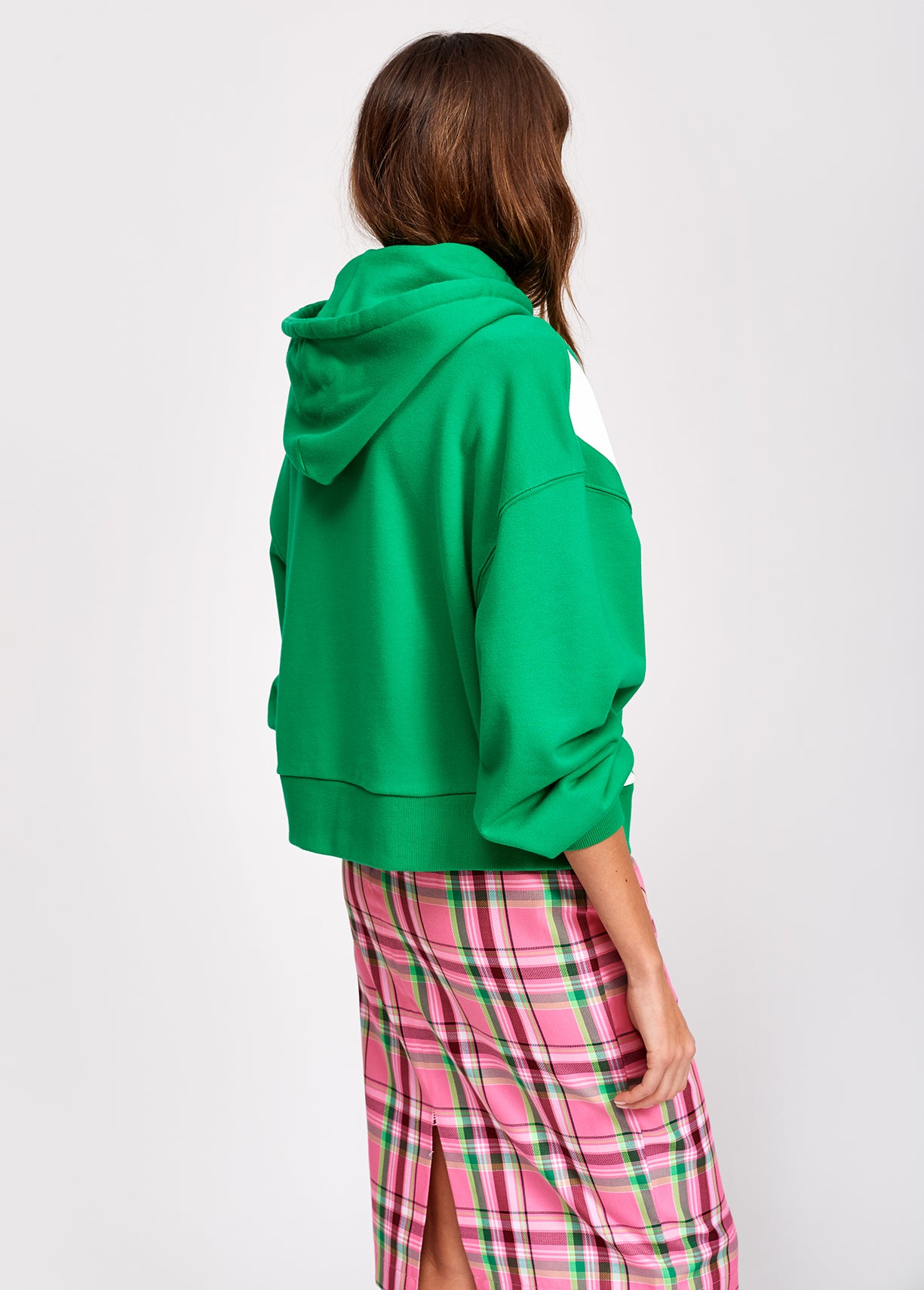 Pink plaid straight skirt RE—SSENTIEL | Essentiel second hand