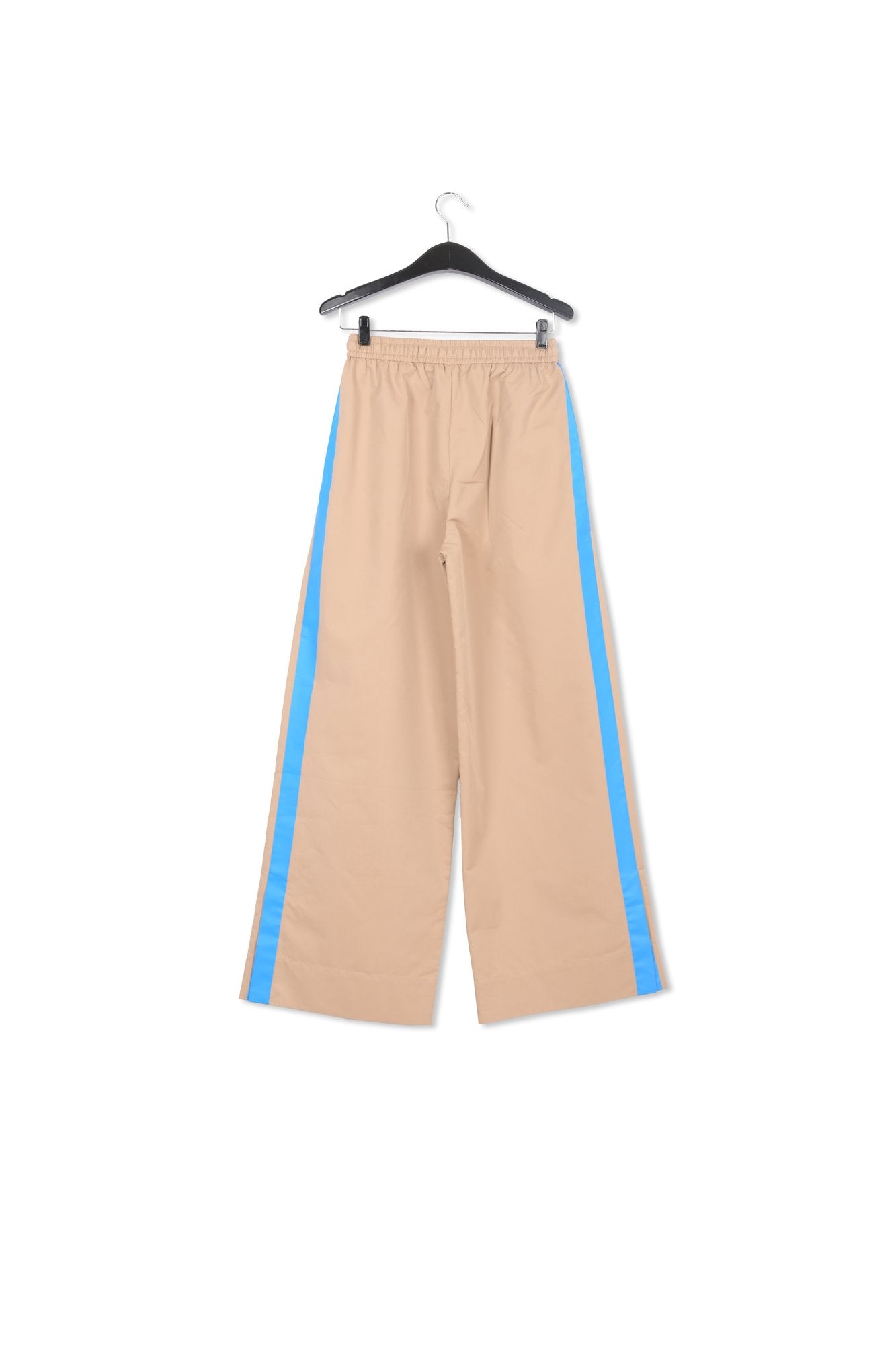 Pantalon large beige à  rayures bleues RE—SSENTIEL | Essentiel second hand