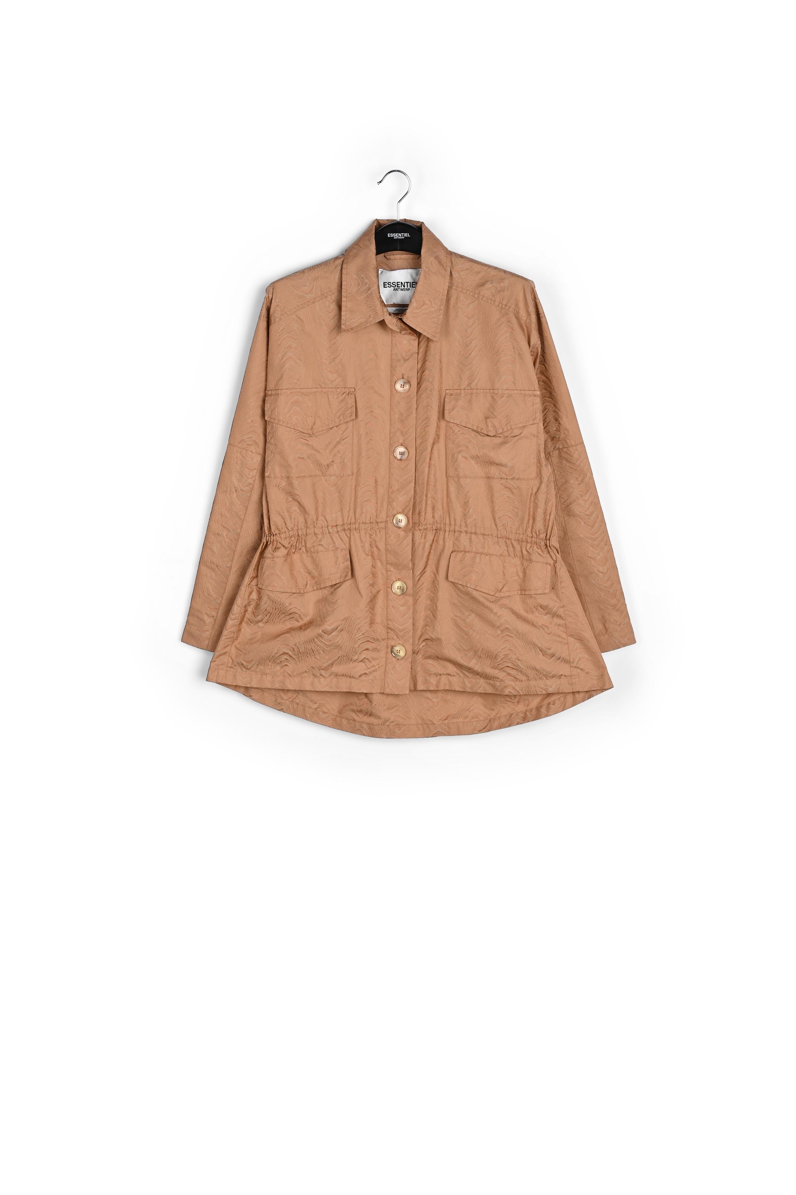 Veste en jacquard brune RE—SSENTIEL | Essentiel second hand