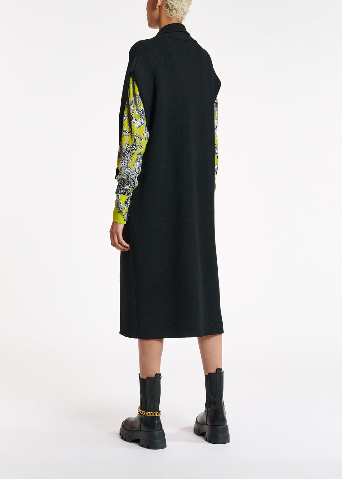 Black sleeveless midi-length cardigan RE—SSENTIEL | Essentiel second hand