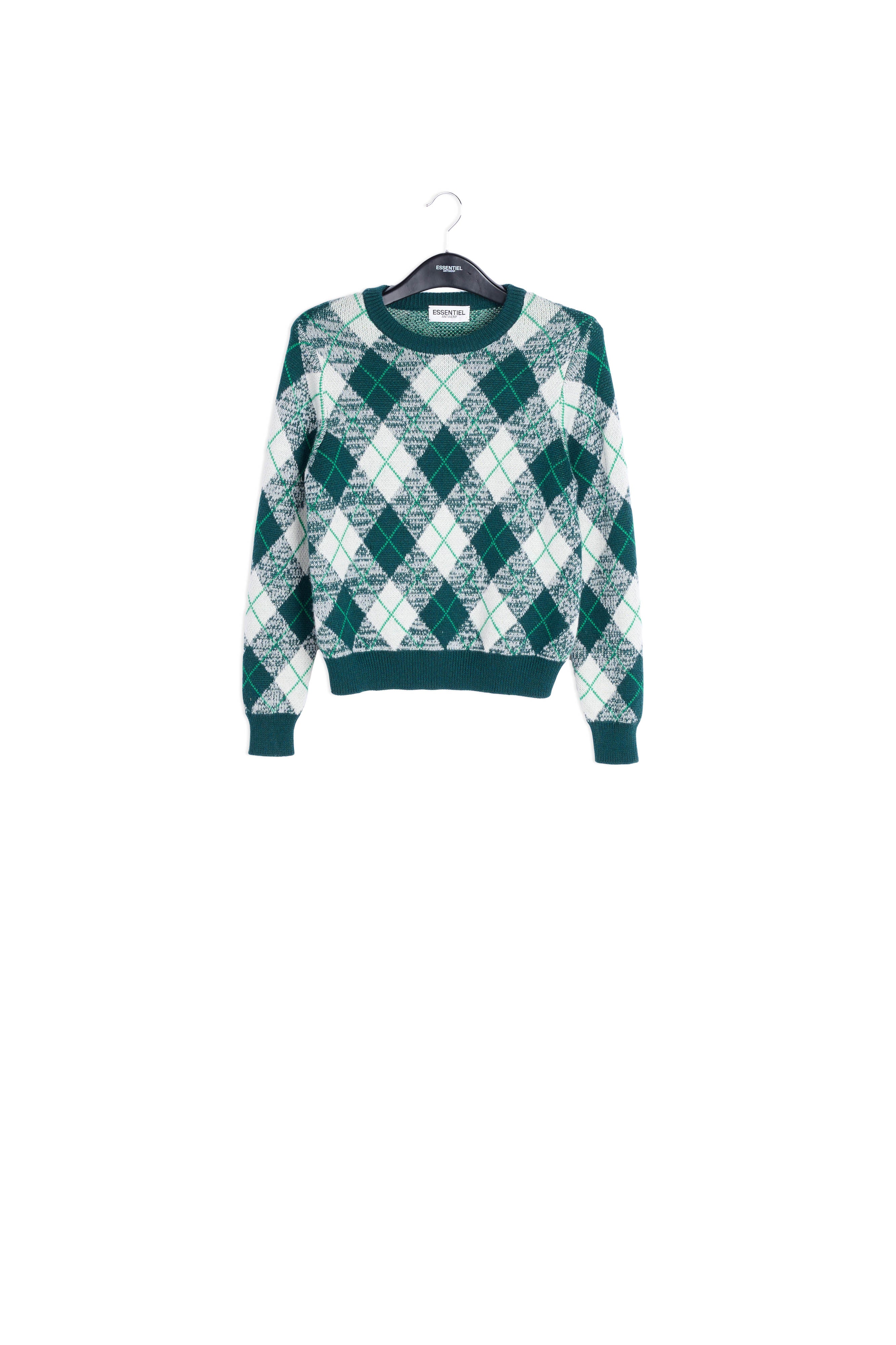 Diamond jacquard sweater RE—SSENTIEL | Essentiel second hand