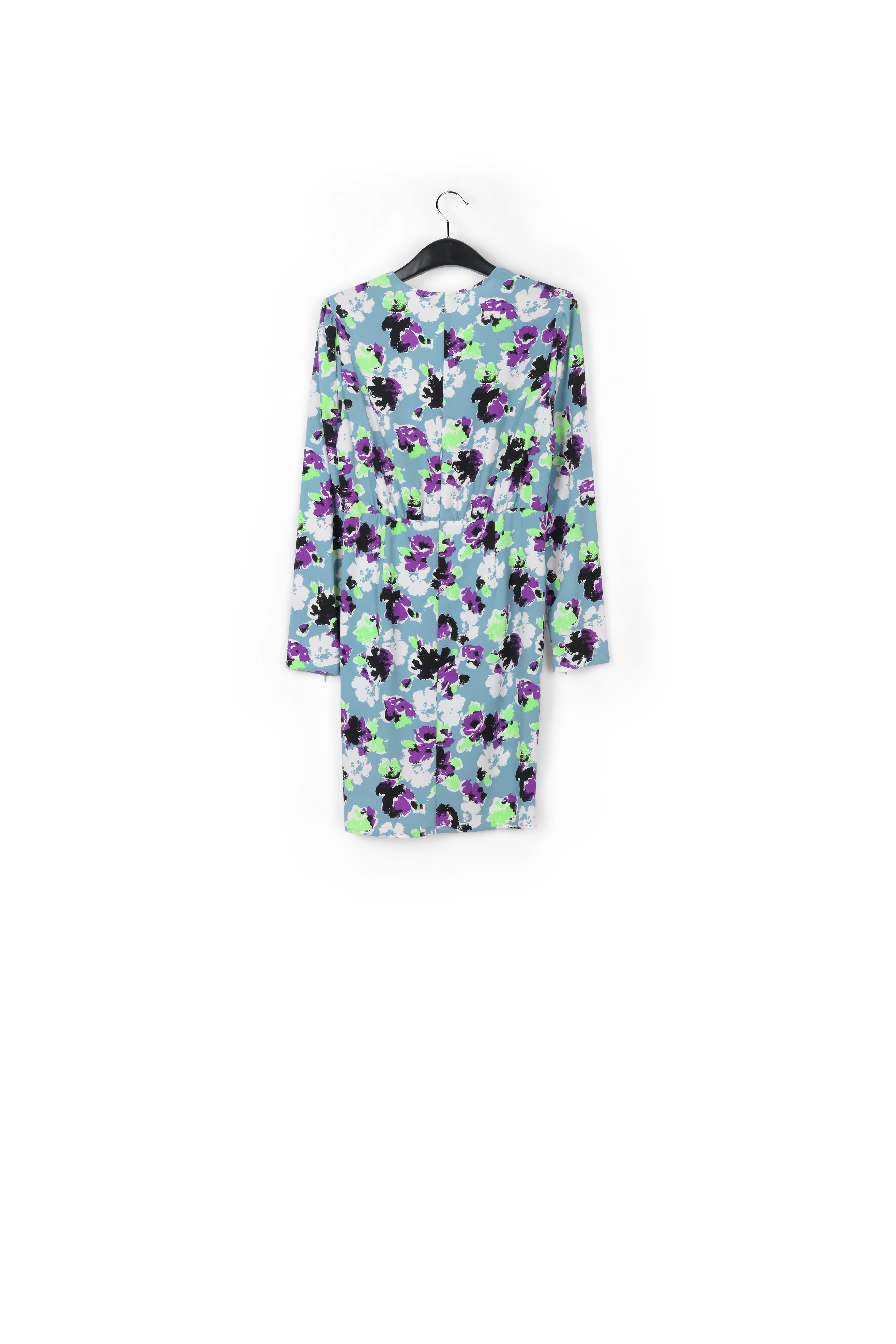 Mini-robe cache-cœur bleu clair à fleurs RE—SSENTIEL | Essentiel second hand