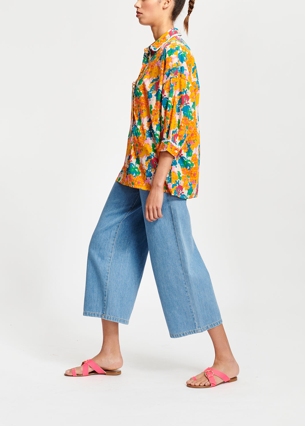 Multicolored floral-print blouse RE—SSENTIEL | Essentiel second hand