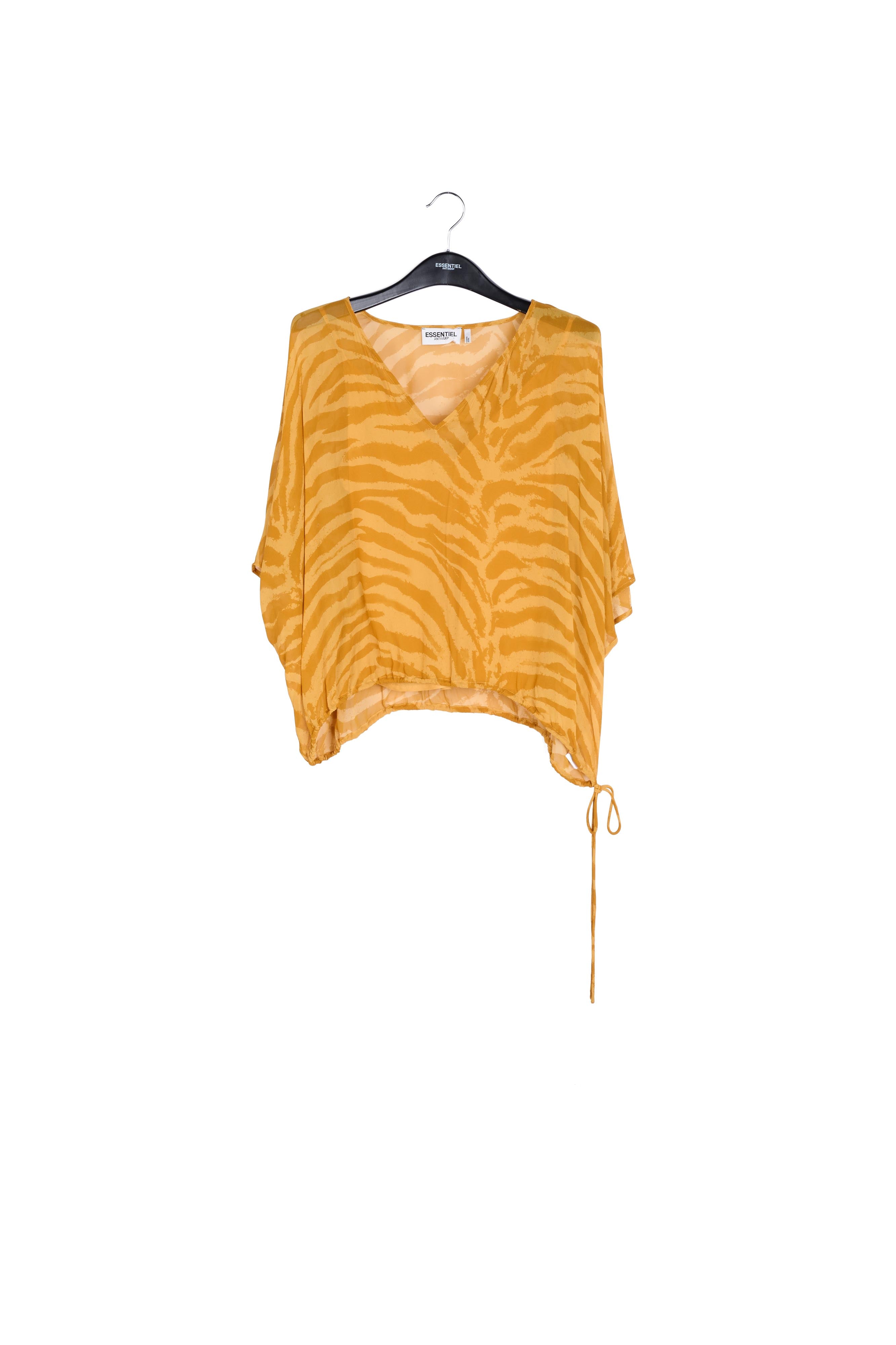 Okeren wijde top met zebraprint RE—SSENTIEL | Essentiel second hand