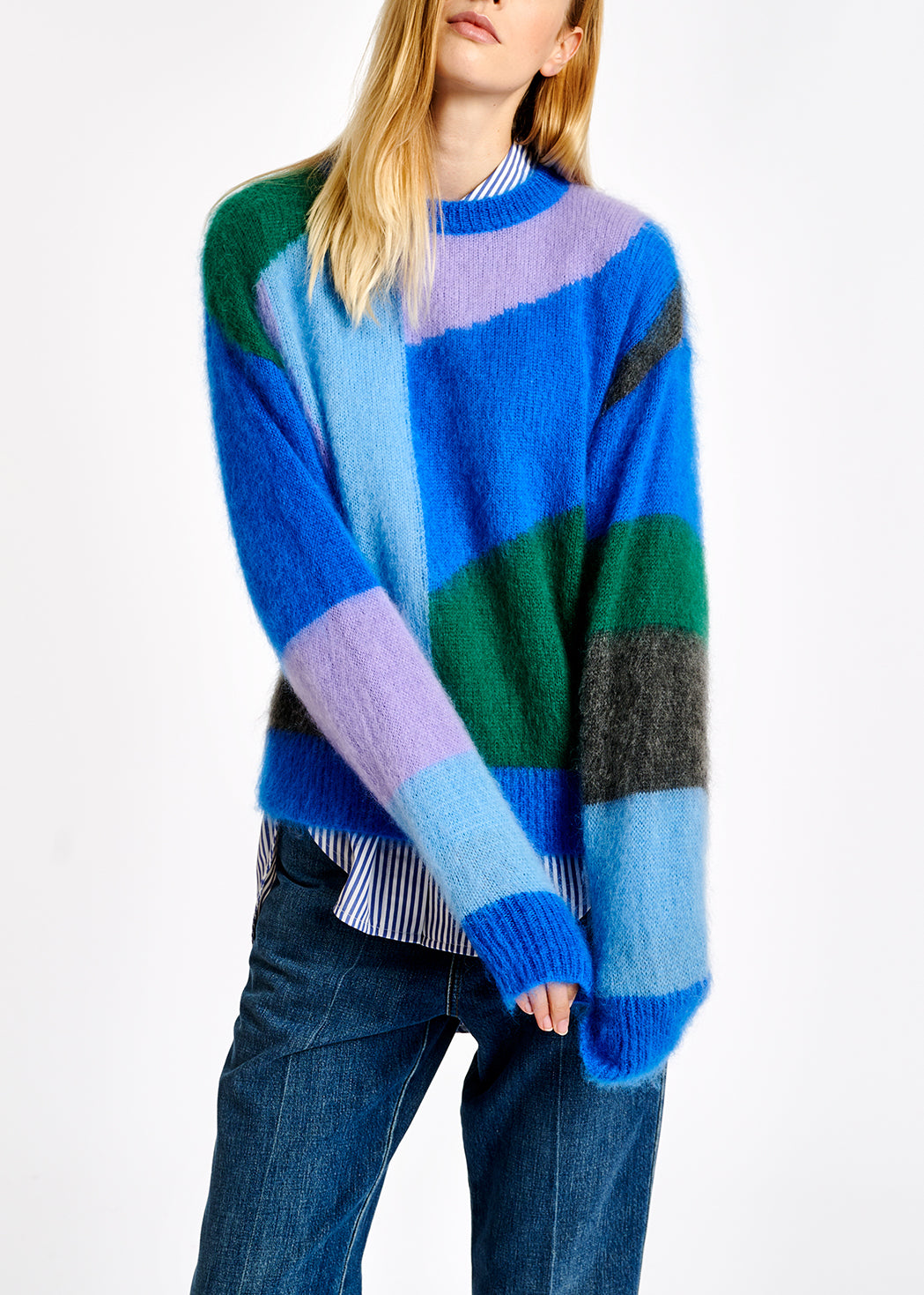 Soft and colorful mohair-blend sweater RE—SSENTIEL | Essentiel second hand