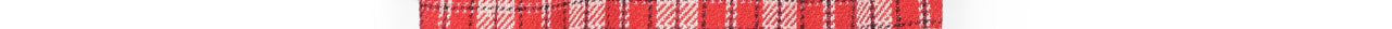 Rood, gebroken wit en zwart geruit oversized hemd Faume - seconde main