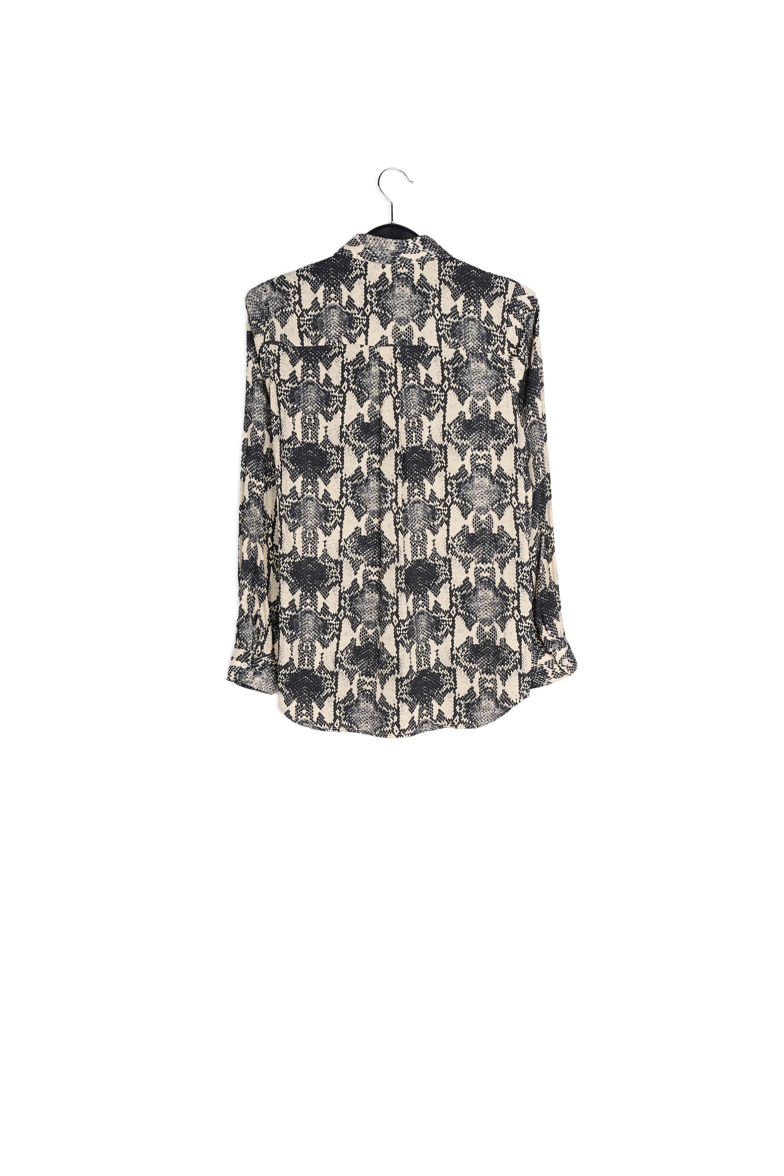 Off-white shirt with snake print RE—SSENTIEL | Essentiel second hand