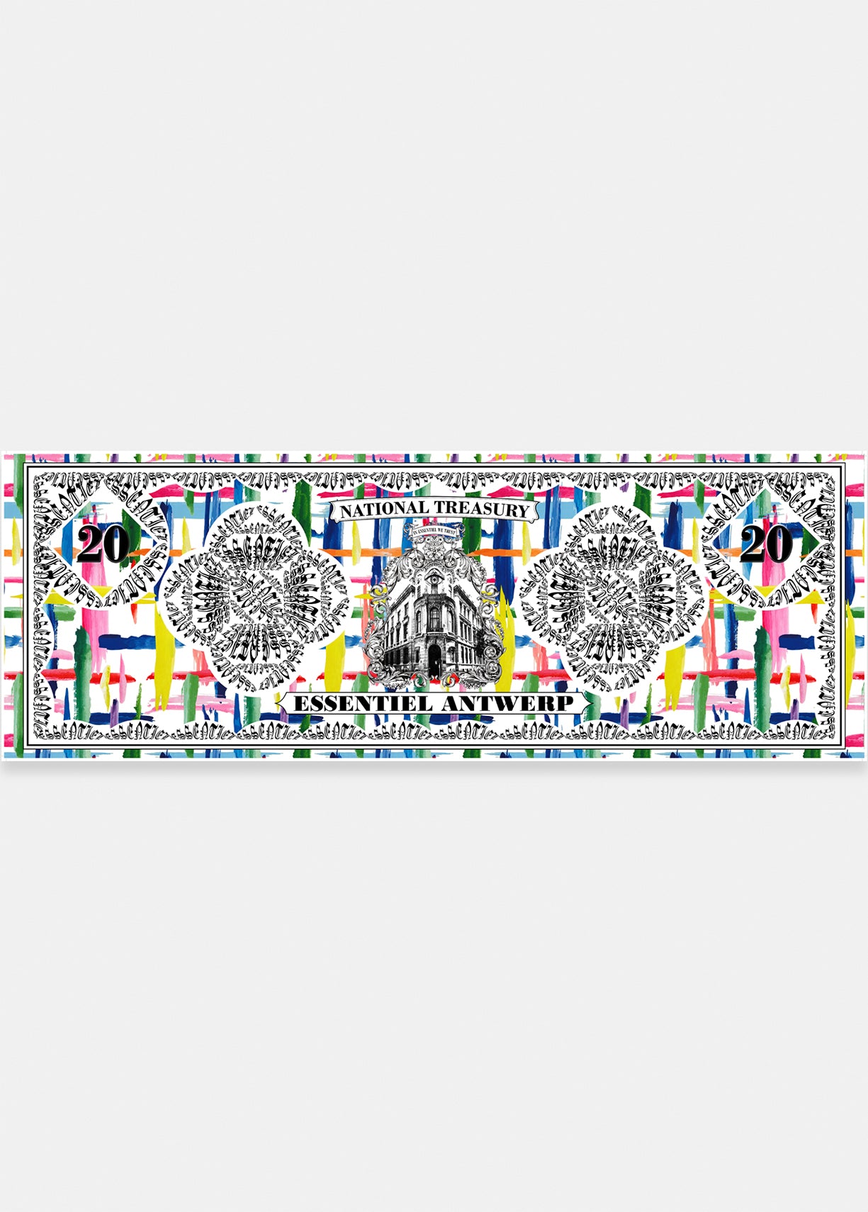 Multicolored 20 years essentiel scarf RE—SSENTIEL | Essentiel second hand