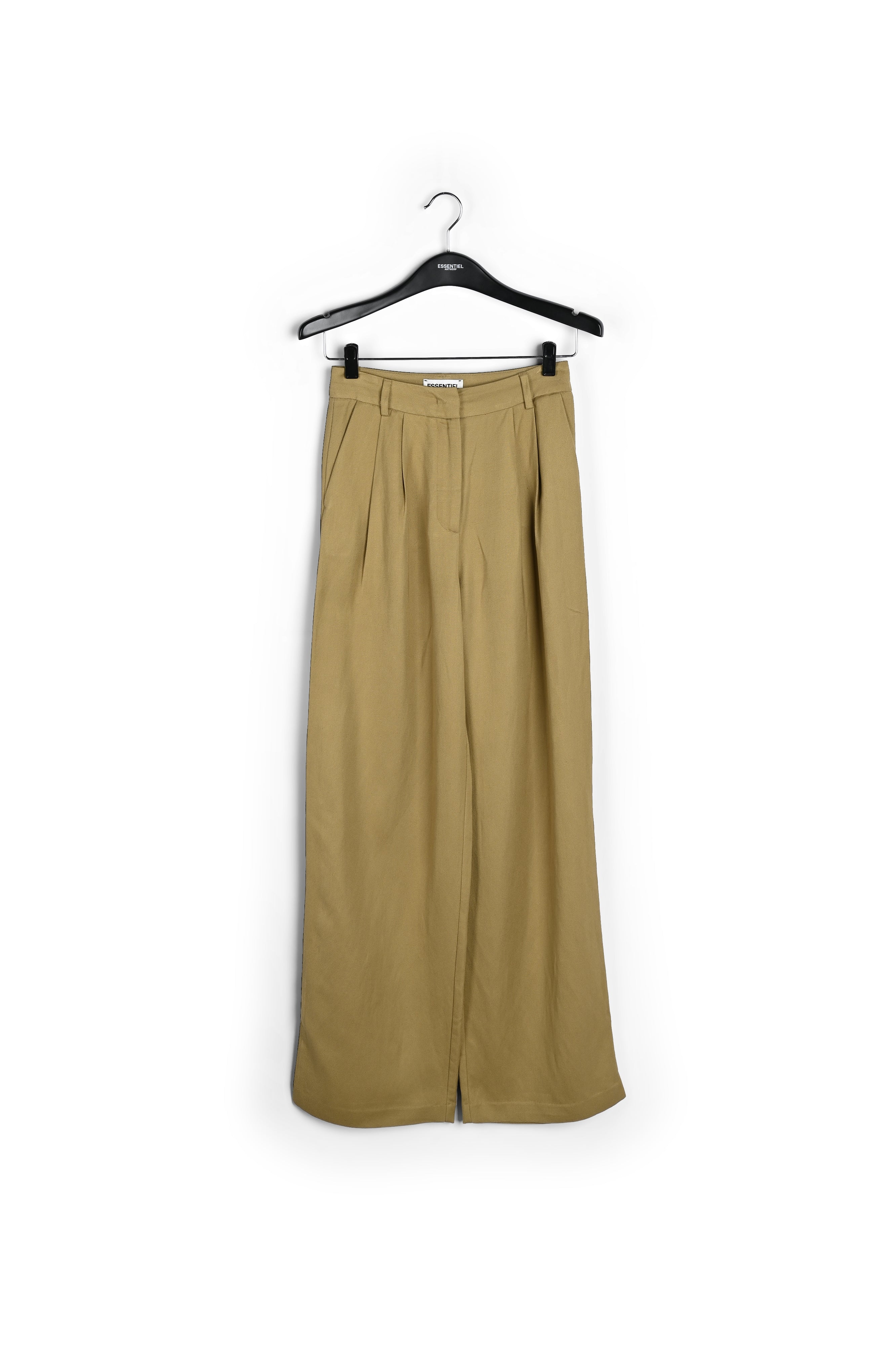 Camel broek met wijde pijpen RE—SSENTIEL | Essentiel second hand