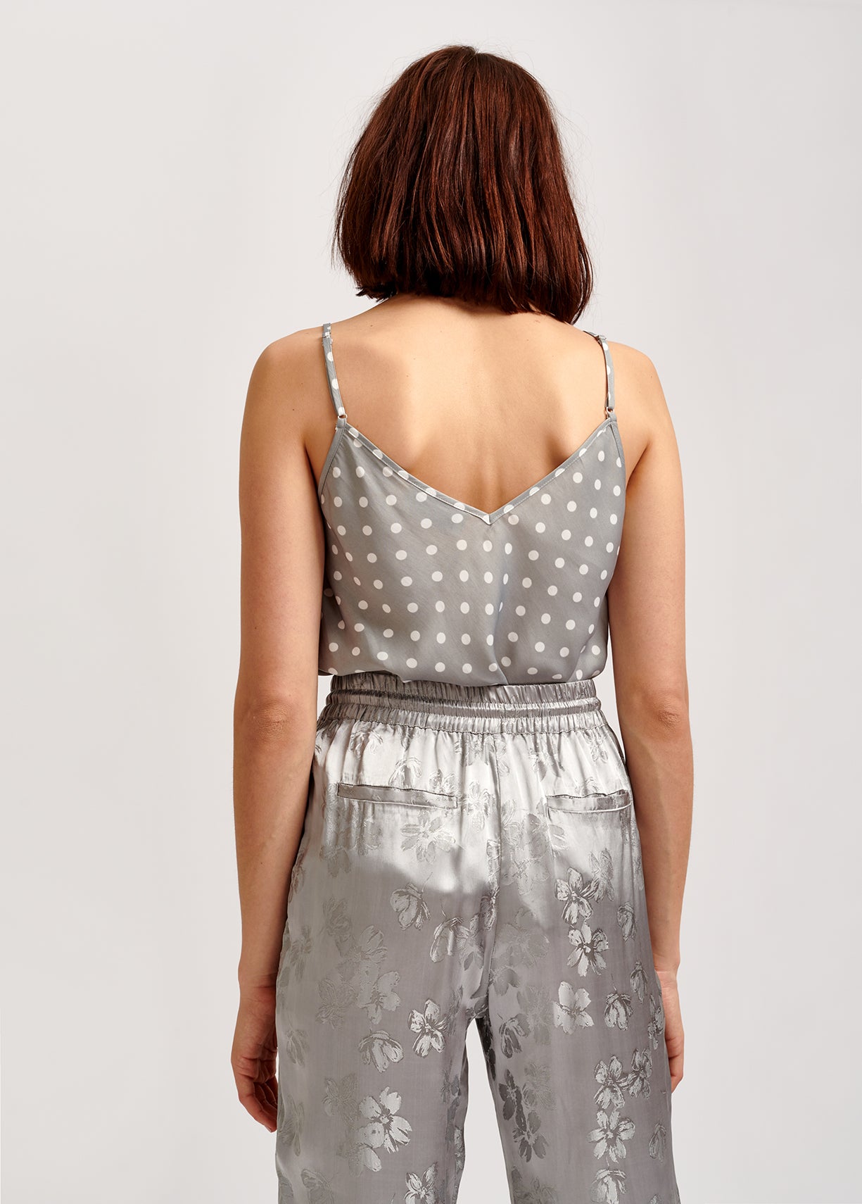 Grey polka dot camisole RE—SSENTIEL | Essentiel second hand