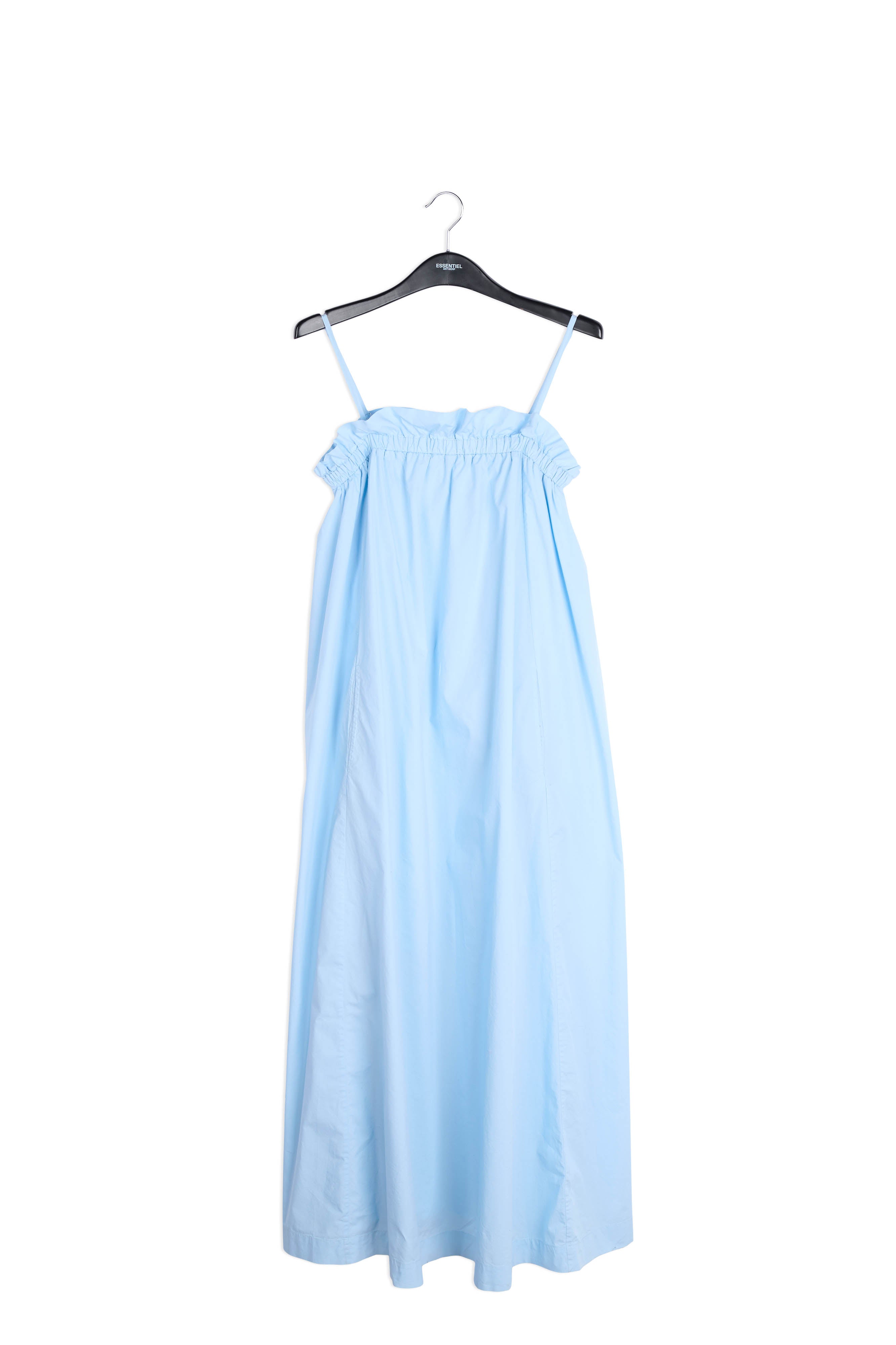 Light blue cotton maxi dress RE—SSENTIEL | Essentiel second hand
