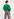 Green jersey T-shirt with cotton-poplin sleeves Faume - seconde main