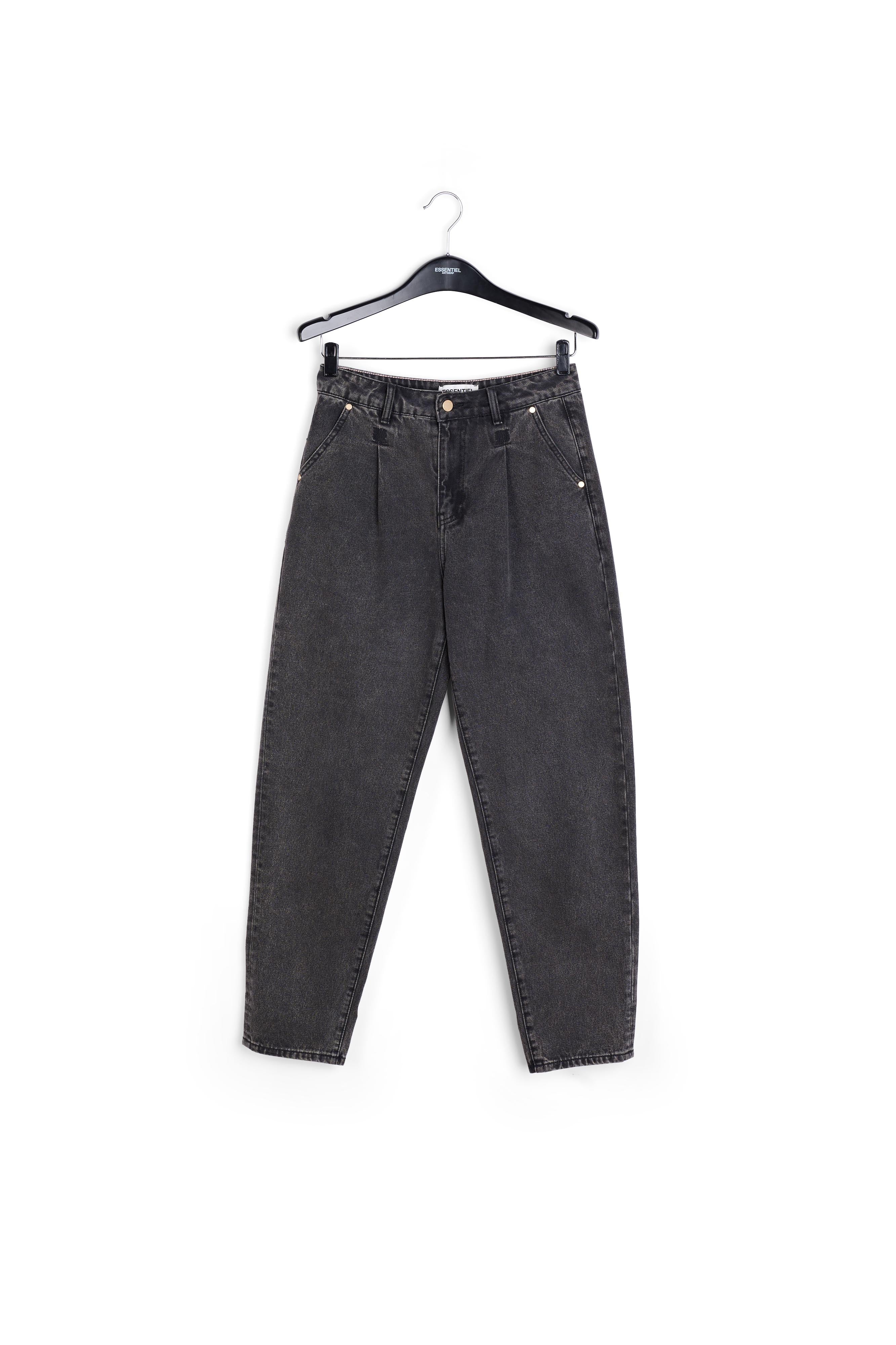 Jean fuselé gris foncé à taille haute RE—SSENTIEL | Essentiel second hand